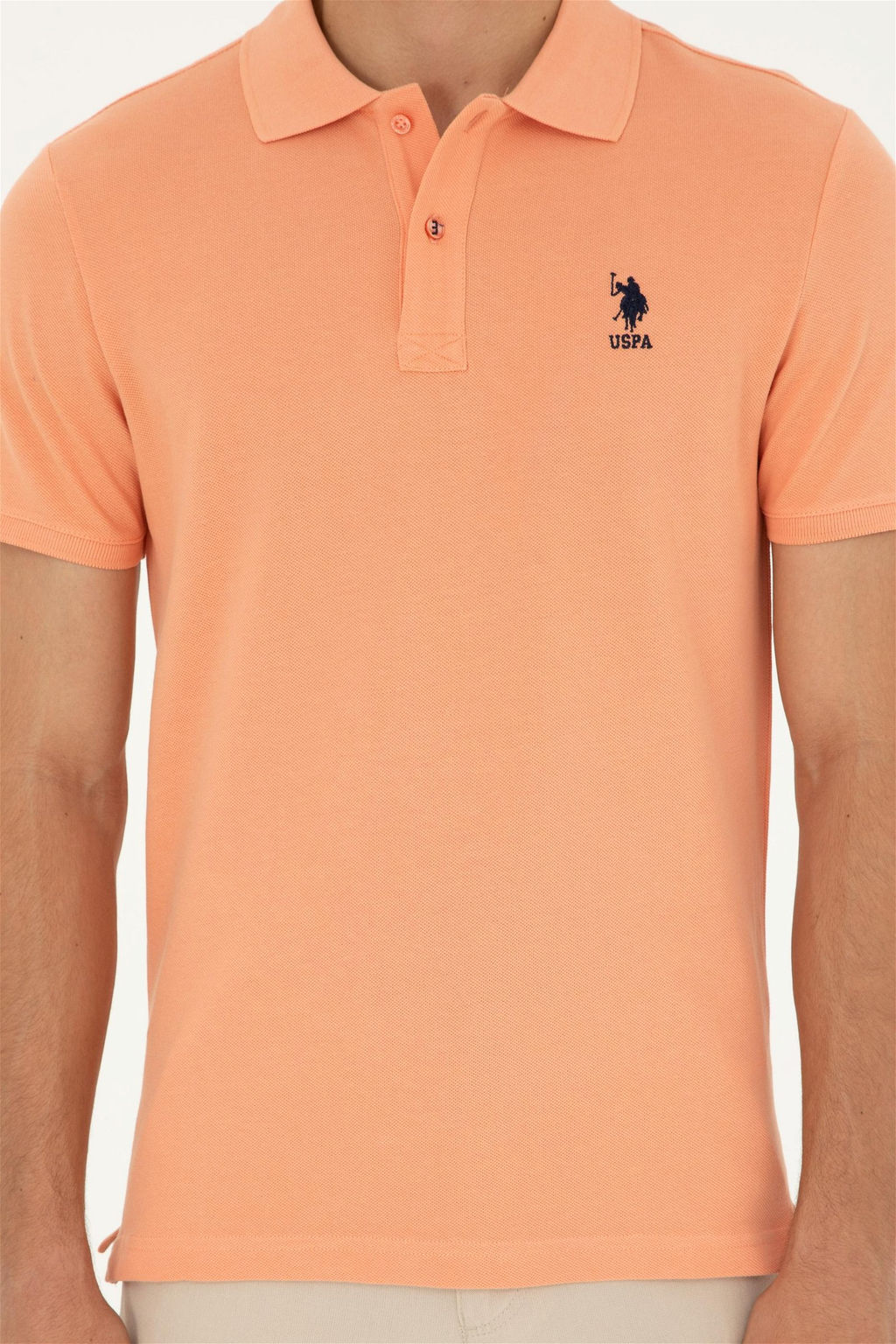 U. S. Polo Assn / Мужская базовая футболка Salmon - U.s. polo assn фото 6