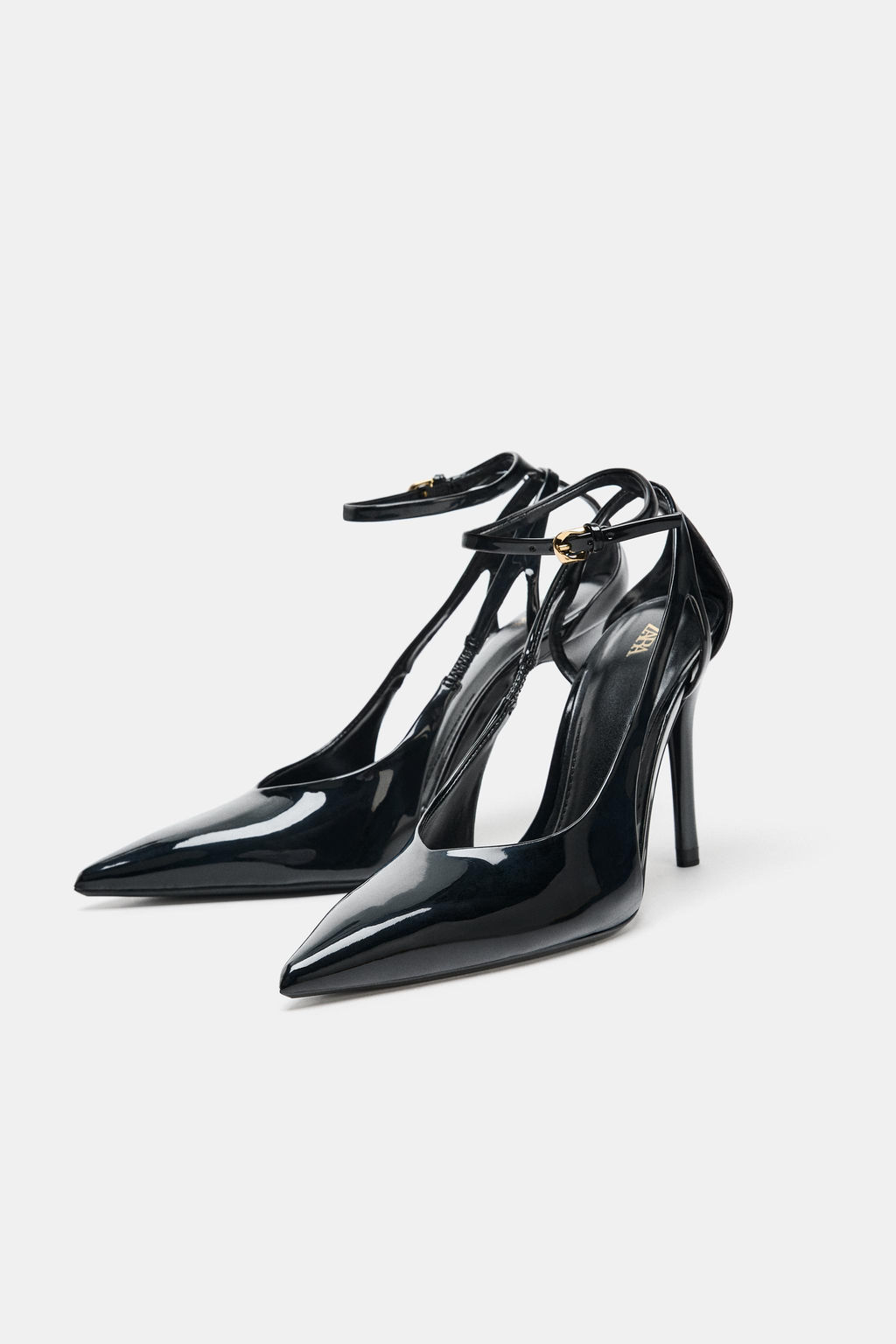 FAUX PATENT SLINGBACK SHOES