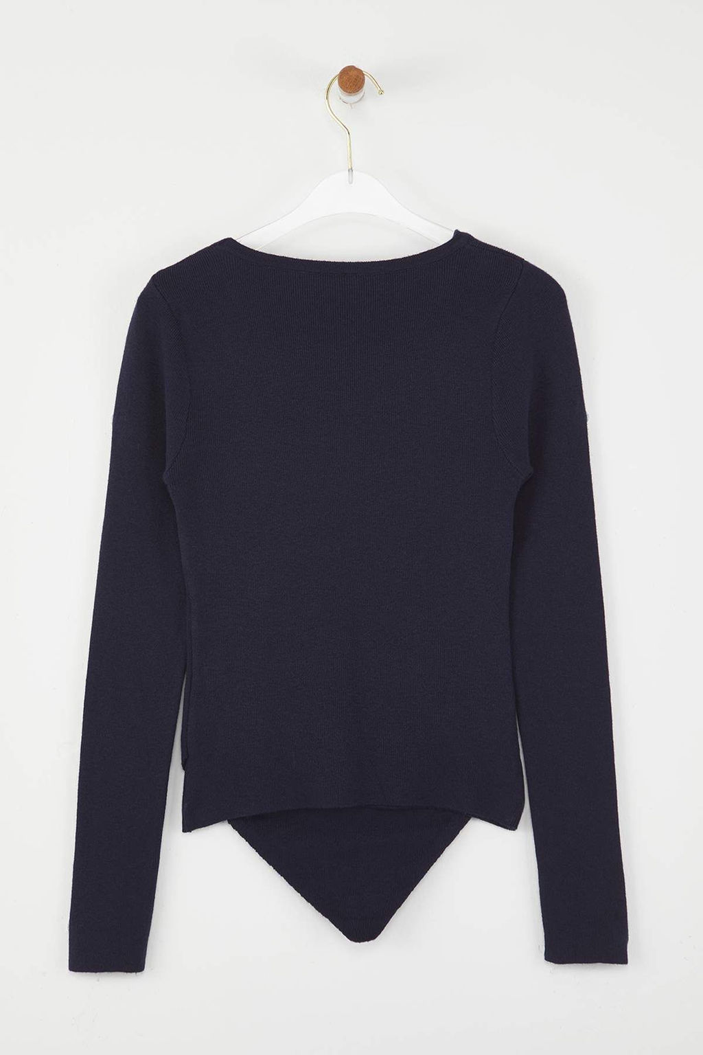 Lacivert Premium Iplik/Ozel Iplik Layer/Ic ice Gorunum Triko Body Kazak TWOAW26KZ00023 - Trendyolmilla фото 6