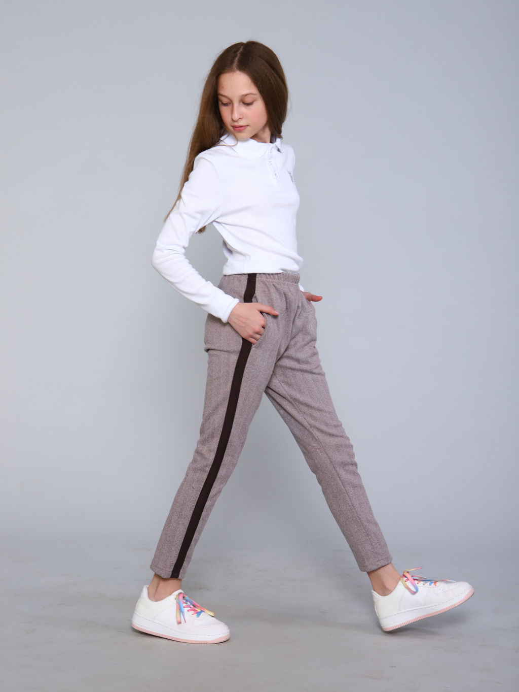 Брюки Салли-1 бежевый - Ладошки фото 15