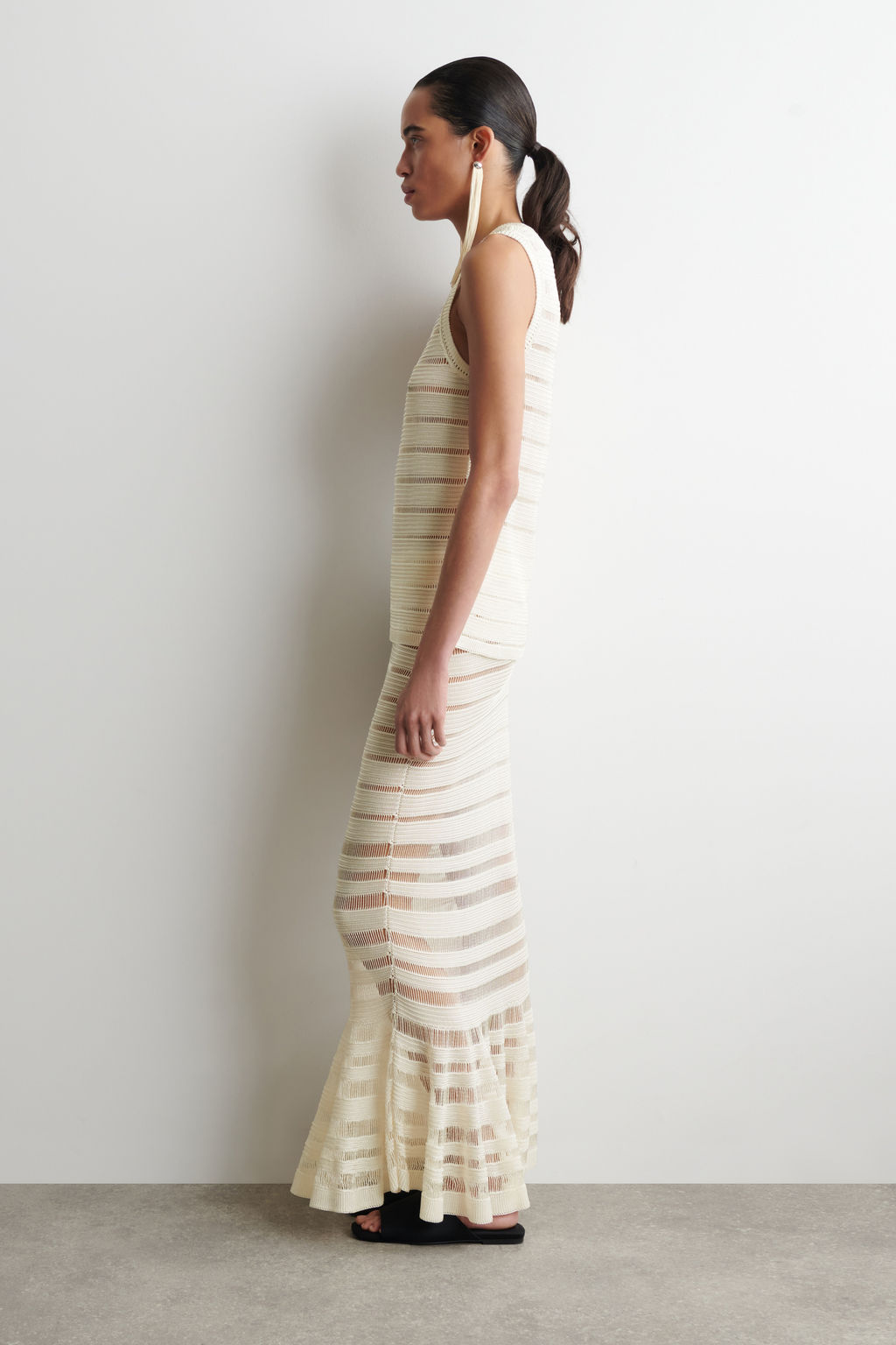 LADDER-STITCH KNITTED TOP - H&m фото 7