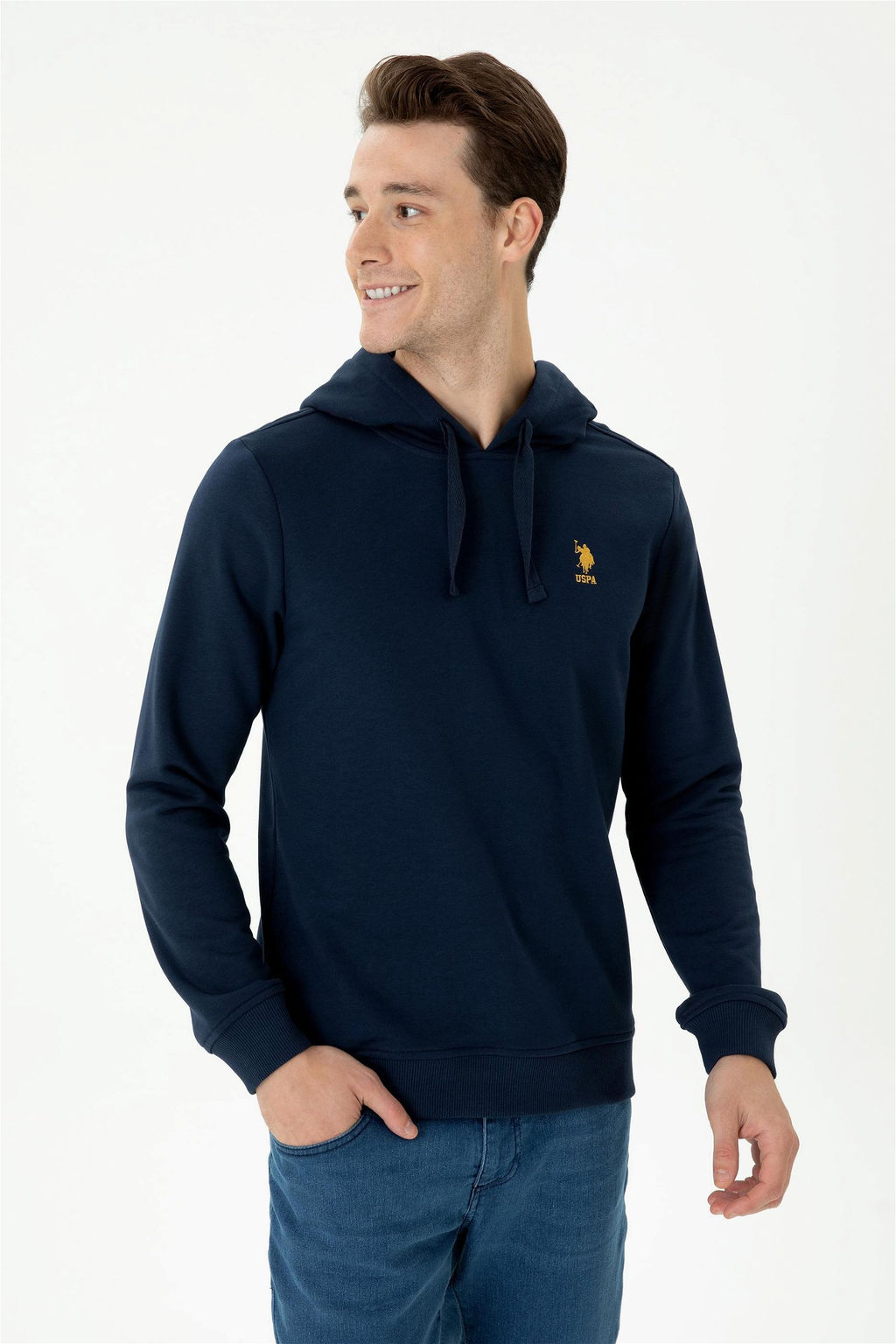 Мужской темно-синий свитшот - U.s. polo assn фото 9