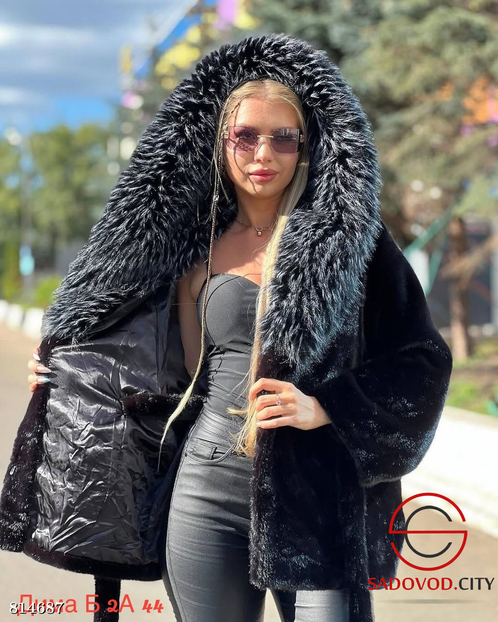 Шуба женская из искусственного меха