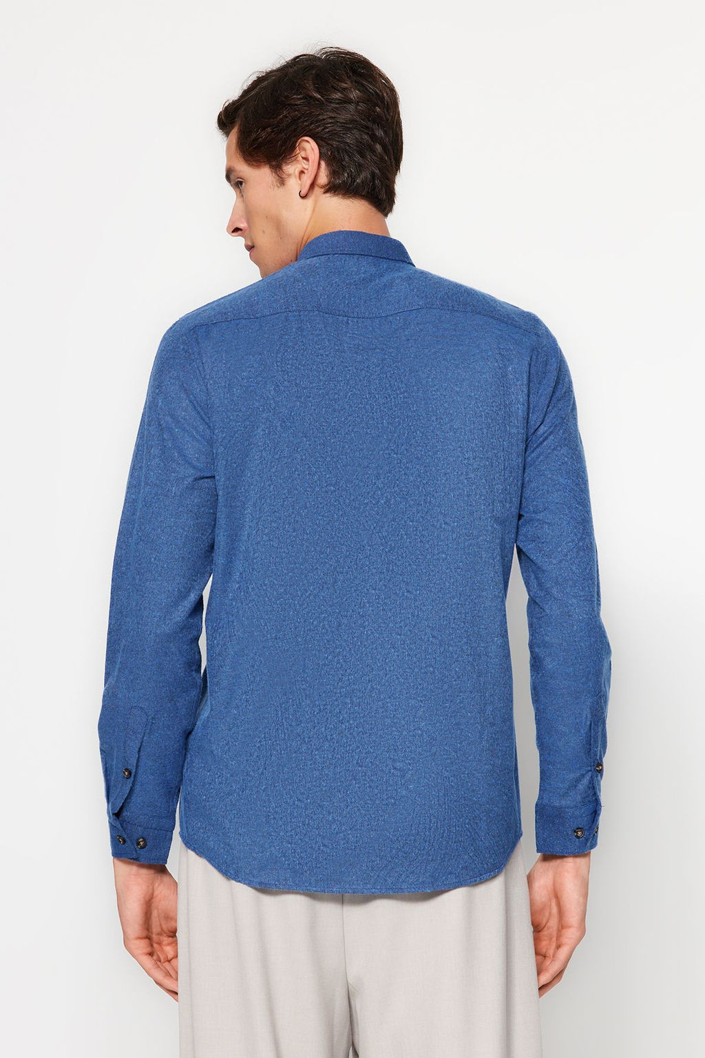 TRENDYOL MAN Yesil Slim Fit Dugmeli Yaka K?sl?k Gomlek TMNAW20GO0094 - Trendyolmilla фото 6