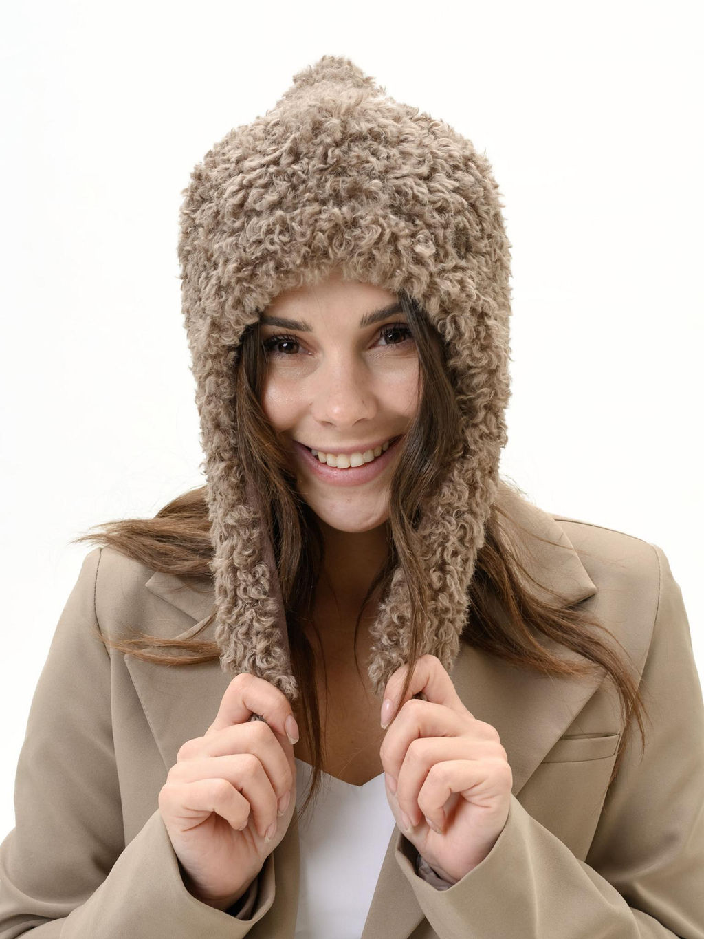 Ш26-4 Шлем луковка барашек бежевый