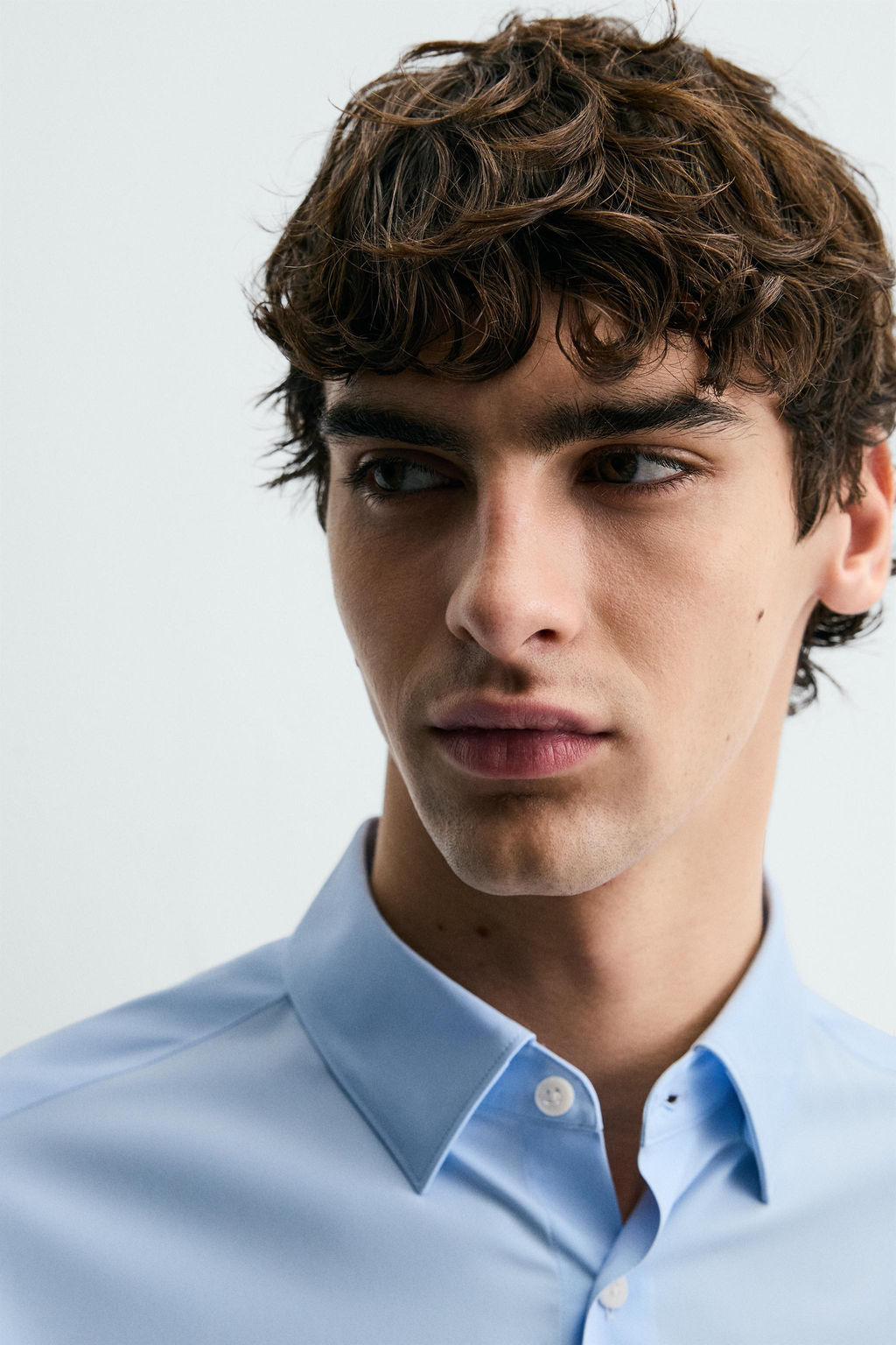 CAMISA SLIM FIT / Celeste claro - Zara фото 5