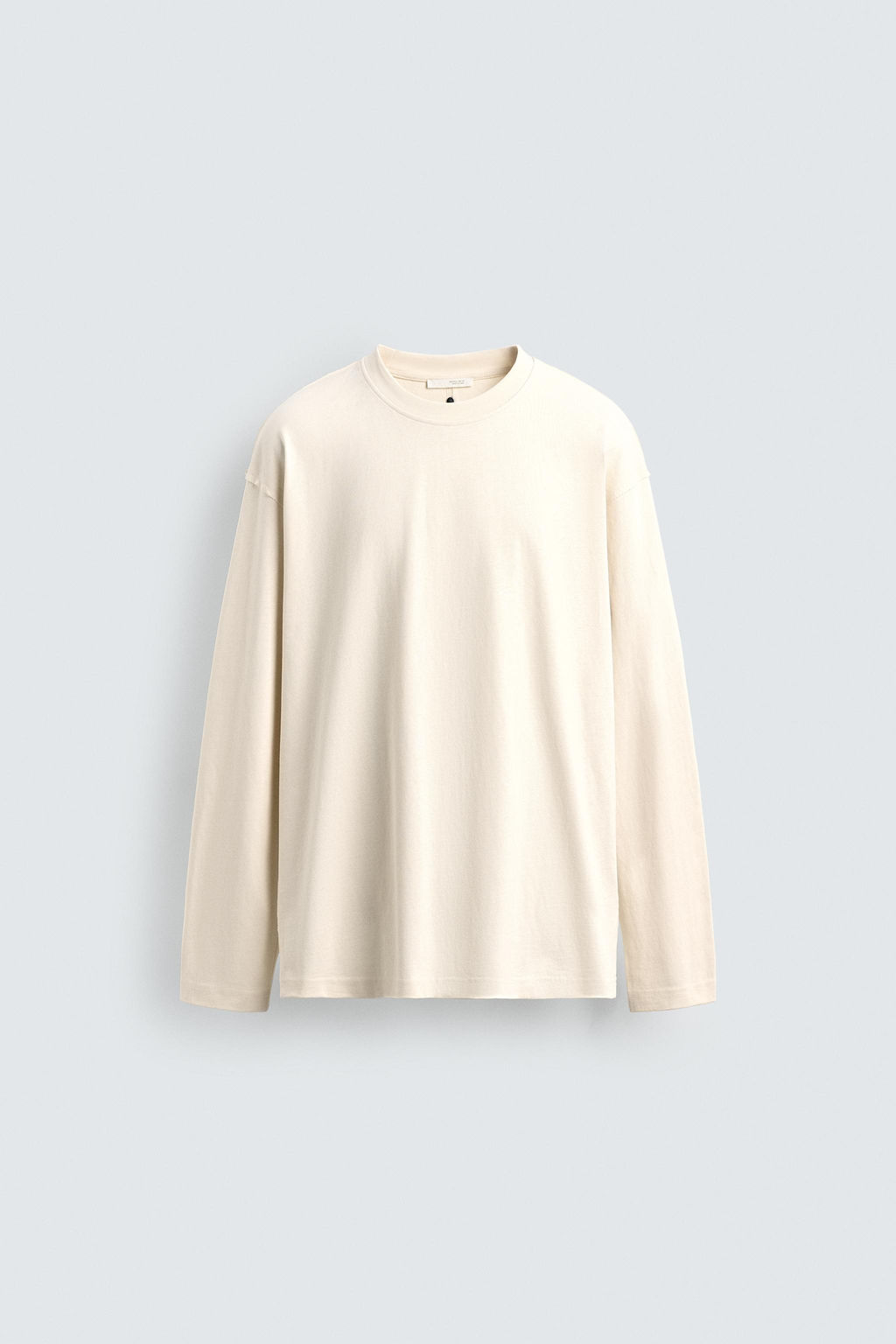 HEAVYWEIGHT LONG SLEEVE T-SHIRT WITH STUD - Zara фото 7