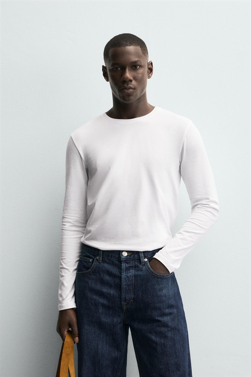 BASIC SLIM FIT T-SHIRT - Zara фото 9