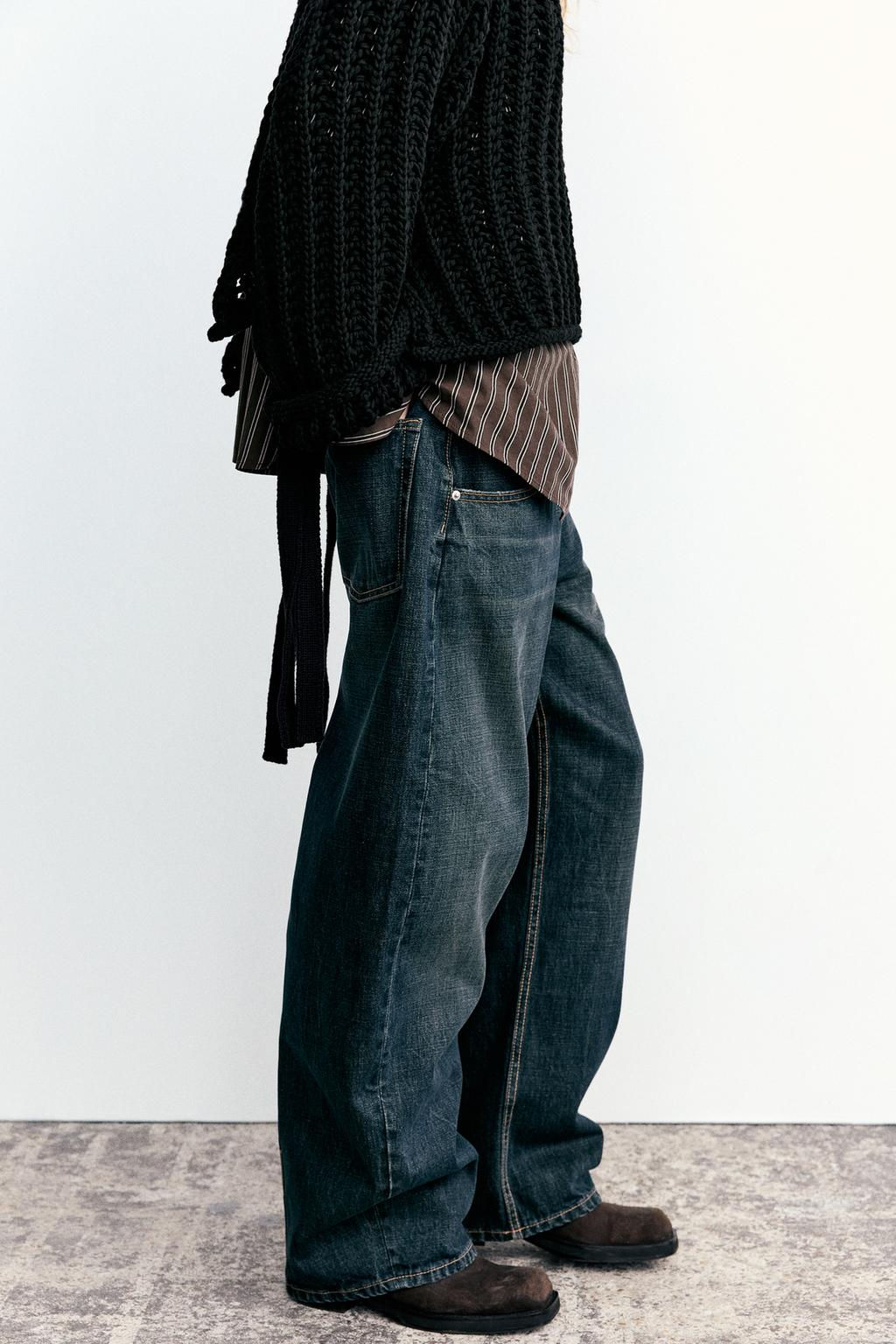 TRF BALLOON MID-RISE JEANS - Zara фото 8