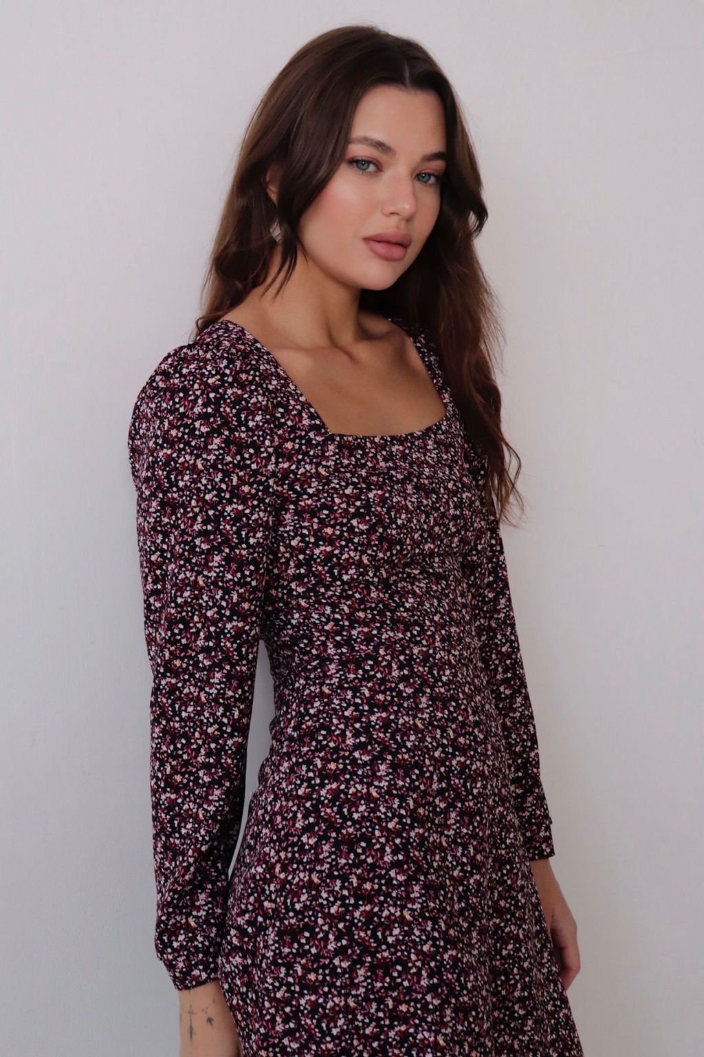 Платье с вырезом каре отрезное по талии - Martichelli фото 31