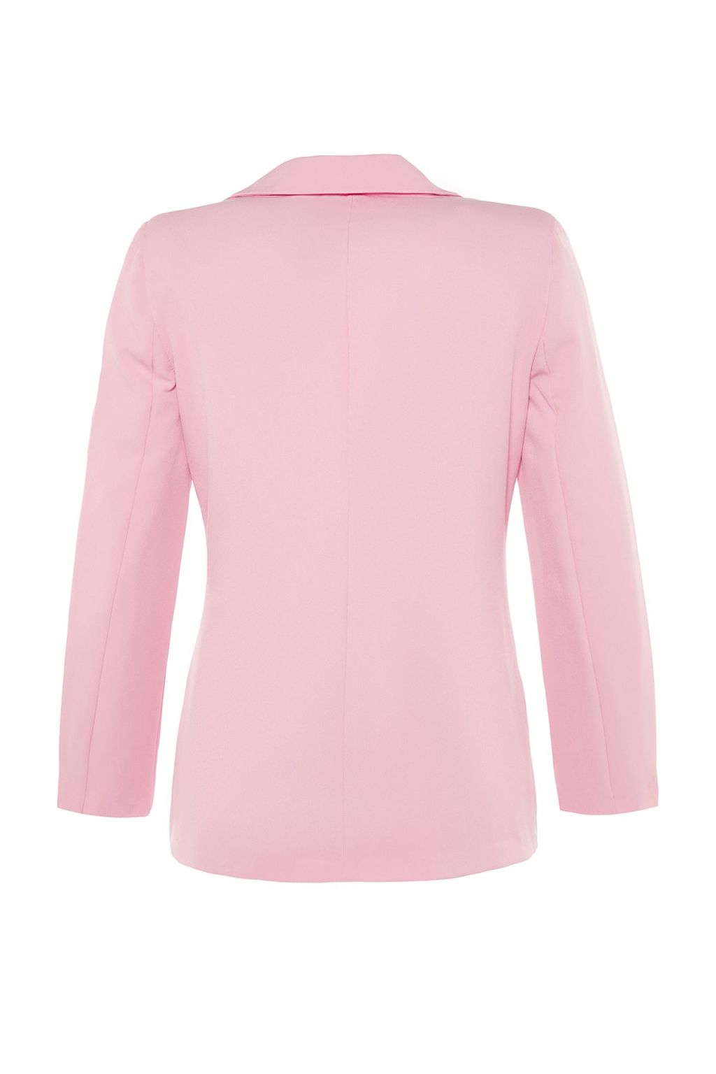 Pembe Regular Astarl? Dokuma Blazer Ceket TWOSS21CE0137