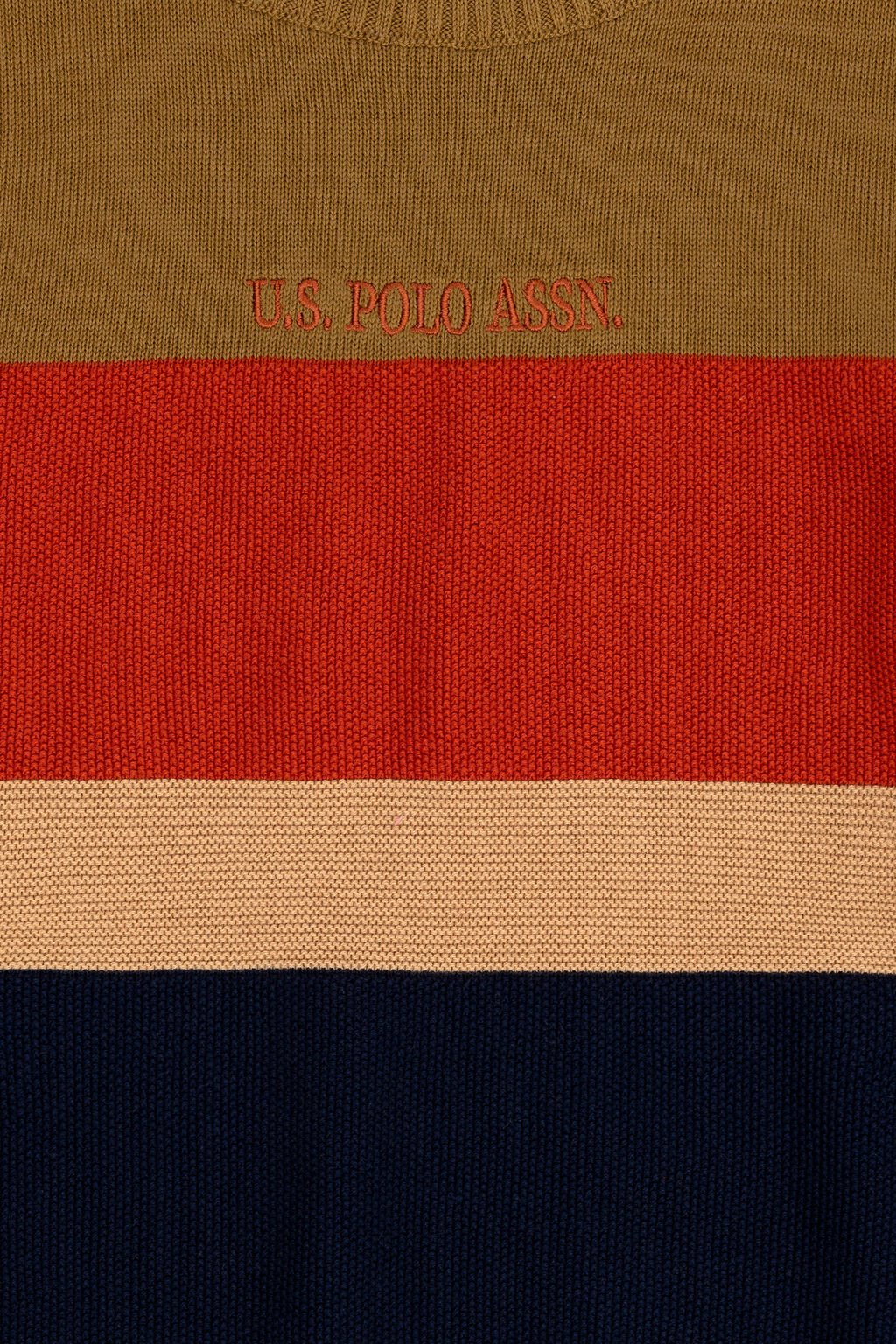 U. S. Polo Assn Светлый свитер цвета хаки с круглым вырезом для мальчика - U.s. polo assn фото 3