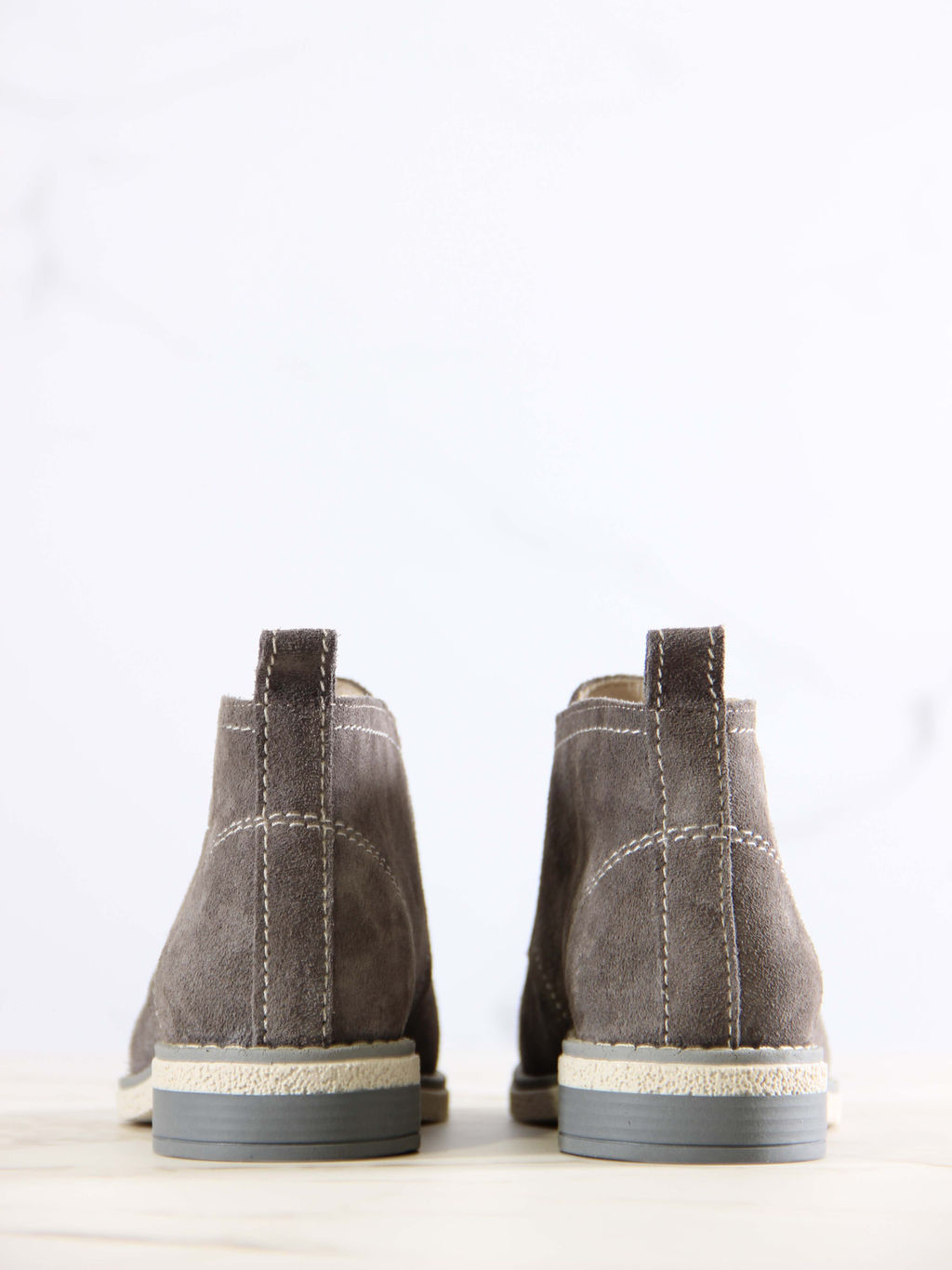 Ботинки 309.rosegr.Серый замок замша