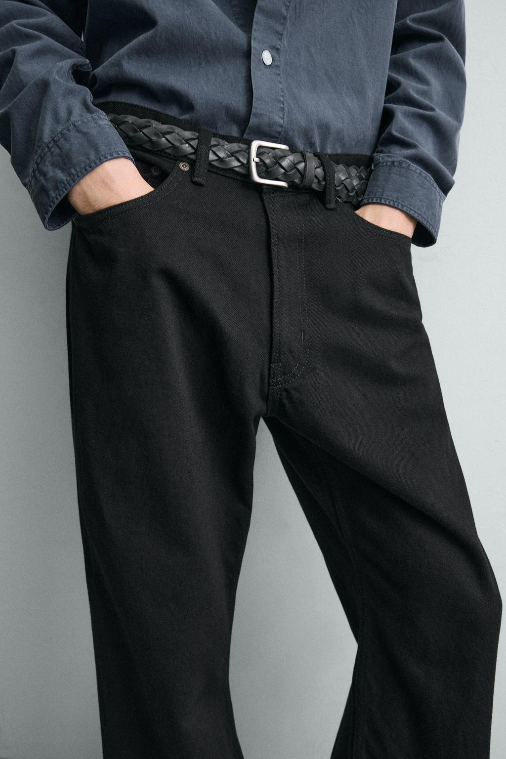 JEANS LOOSE FIT / Negro - Zara фото 5