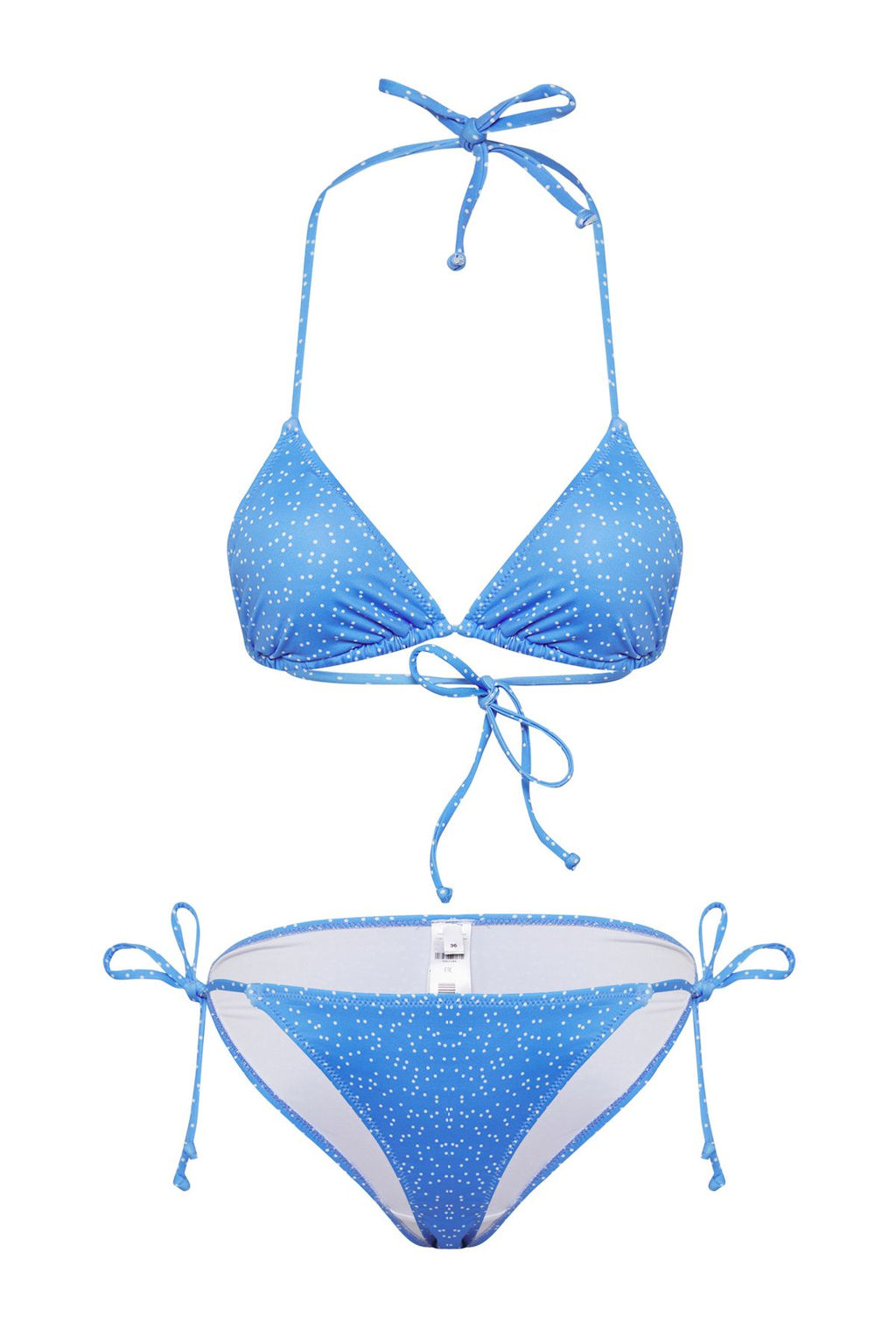 TRENDYOLMILLA Mavi Puantiyeli Ucgen Regular Bikini Tak?m? TBESS25BT00150  фото 6