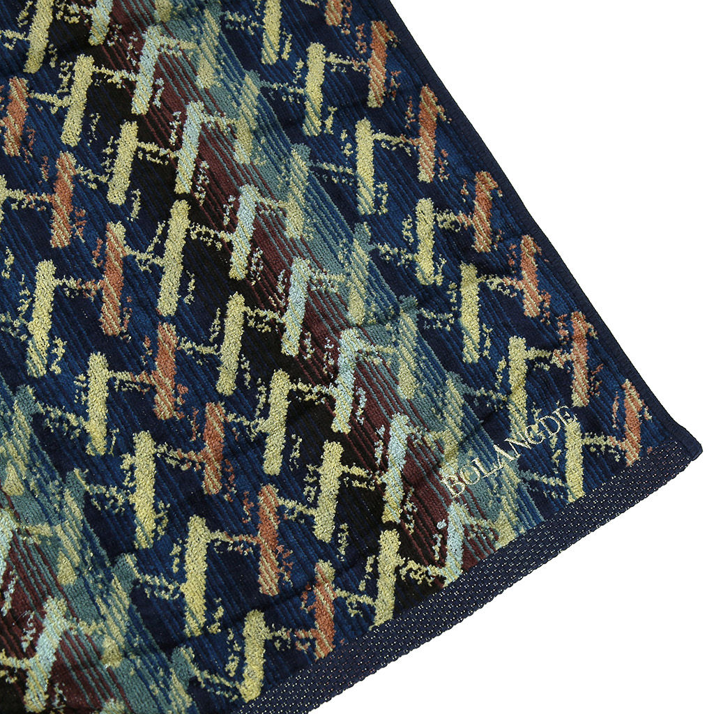 Missoni-3002 Полотенце махровое 34х78см, плотность 375гр/м2, 100% хлопок, велюр, синий, Bolangde (Китай) - Домашняя мода фото 4