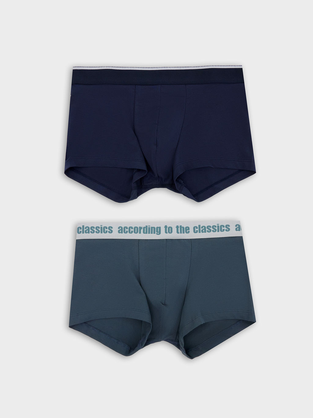 Трусы мужские боксеры мультипак (2 шт.) в синих оттенках глубокий синий +темный сланец1 411215-2 - Mark formelle фото 5