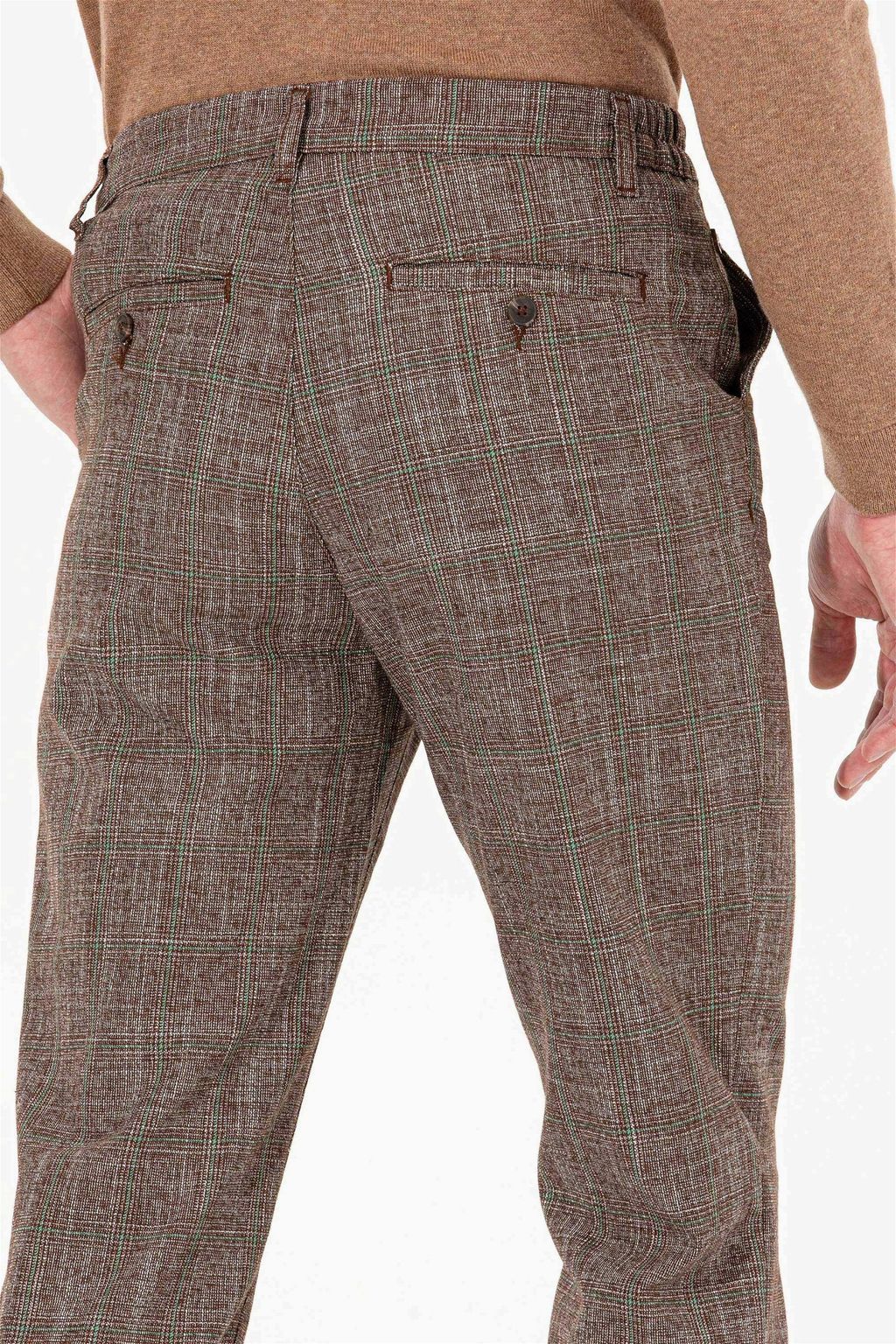 Мужские брюки чинос кокосового цвета - U.s. polo assn фото 7