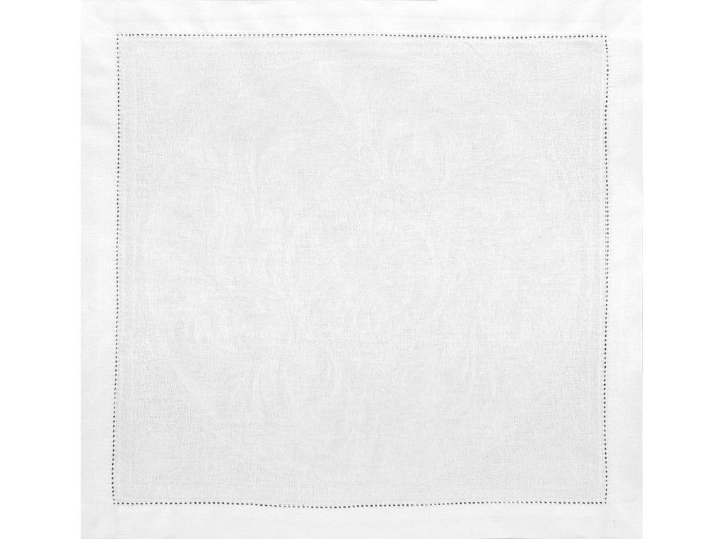 Салфетка 01с-44ЯК 45*45 "Овальная" цв. белый (по 6 шт