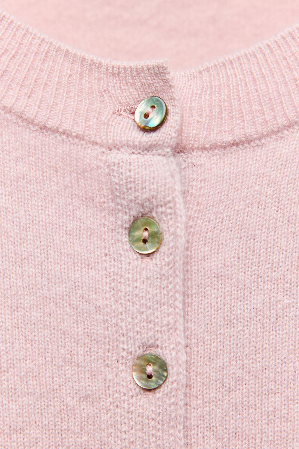 PLAIN 100% CASHMERE CARDIGAN - Zara фото 5