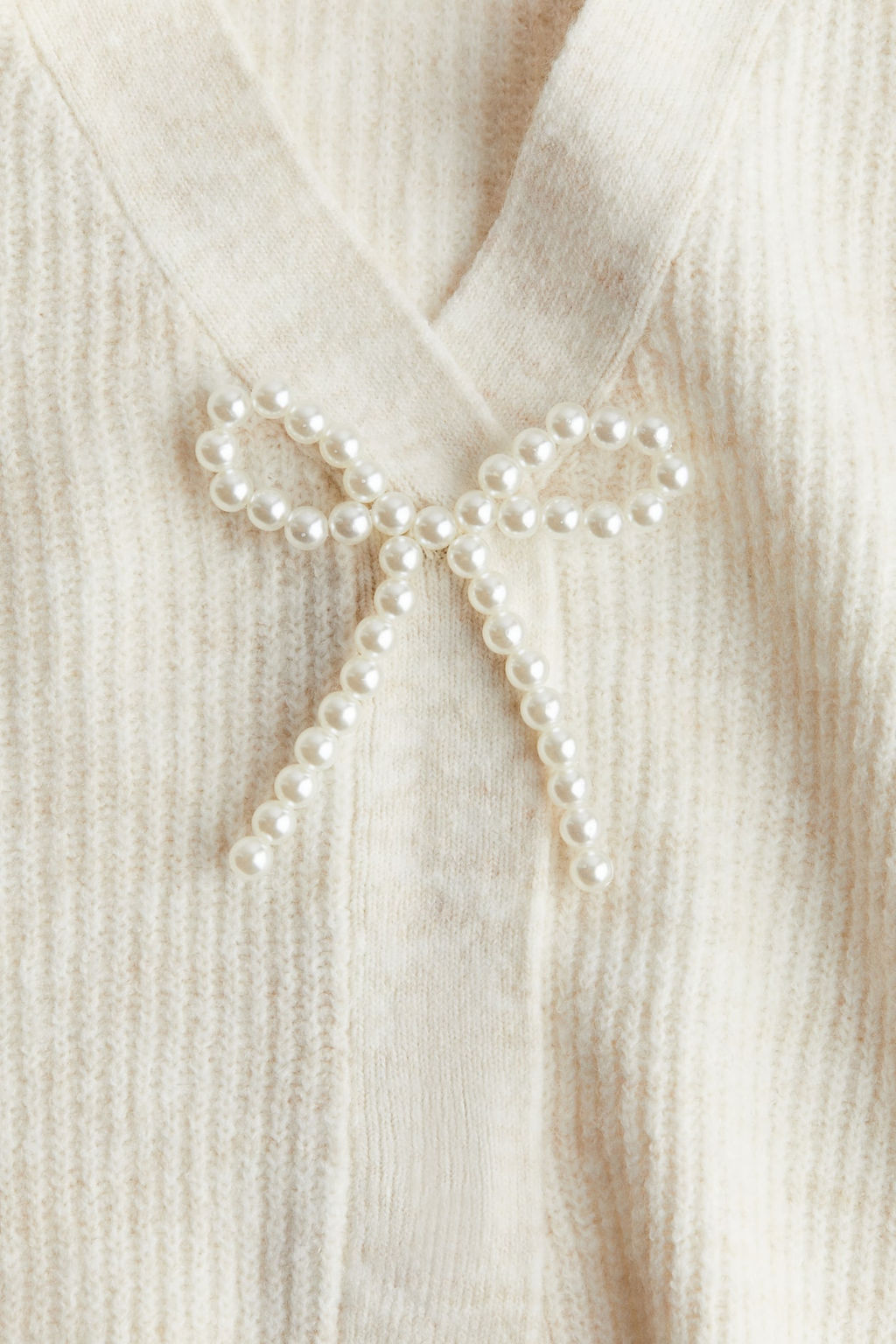 Cardigan en punto de canale con lazo - H&m фото 7