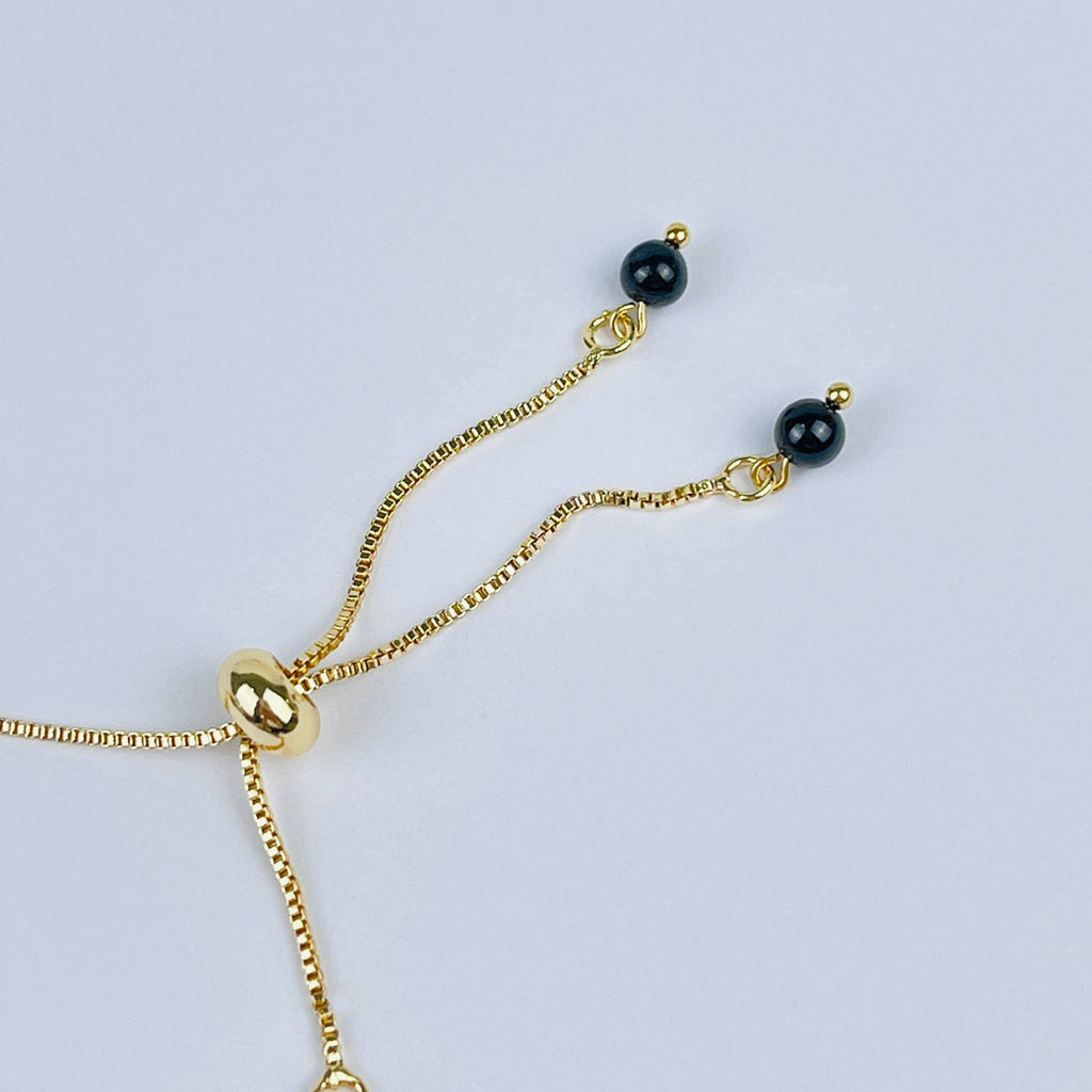 Браслет регулируемый (на защиту) из Яшмы, Турмалина и Гематита - Радуга самоцветов фото 3