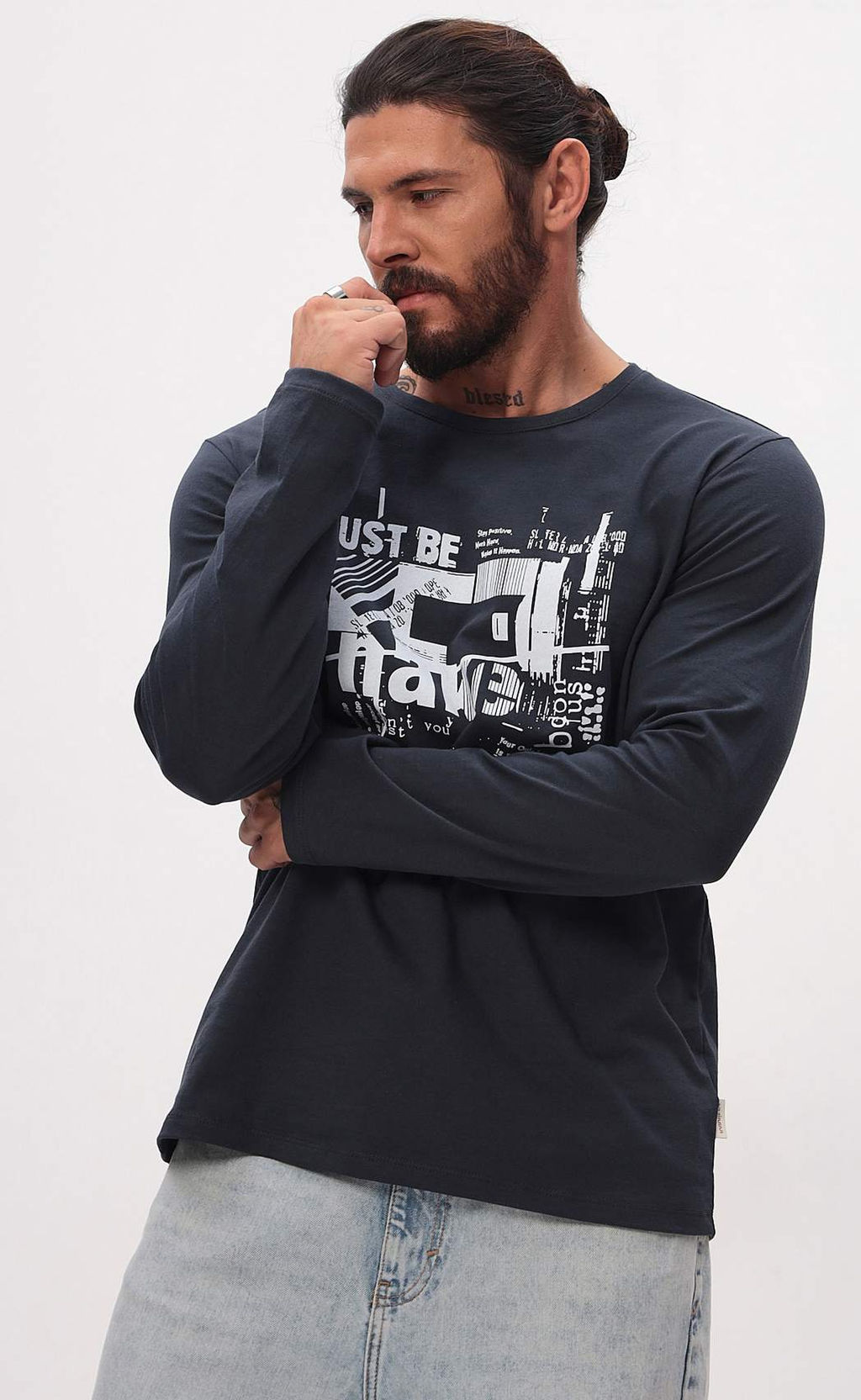 Лонгслив P521-1001-898 graphite