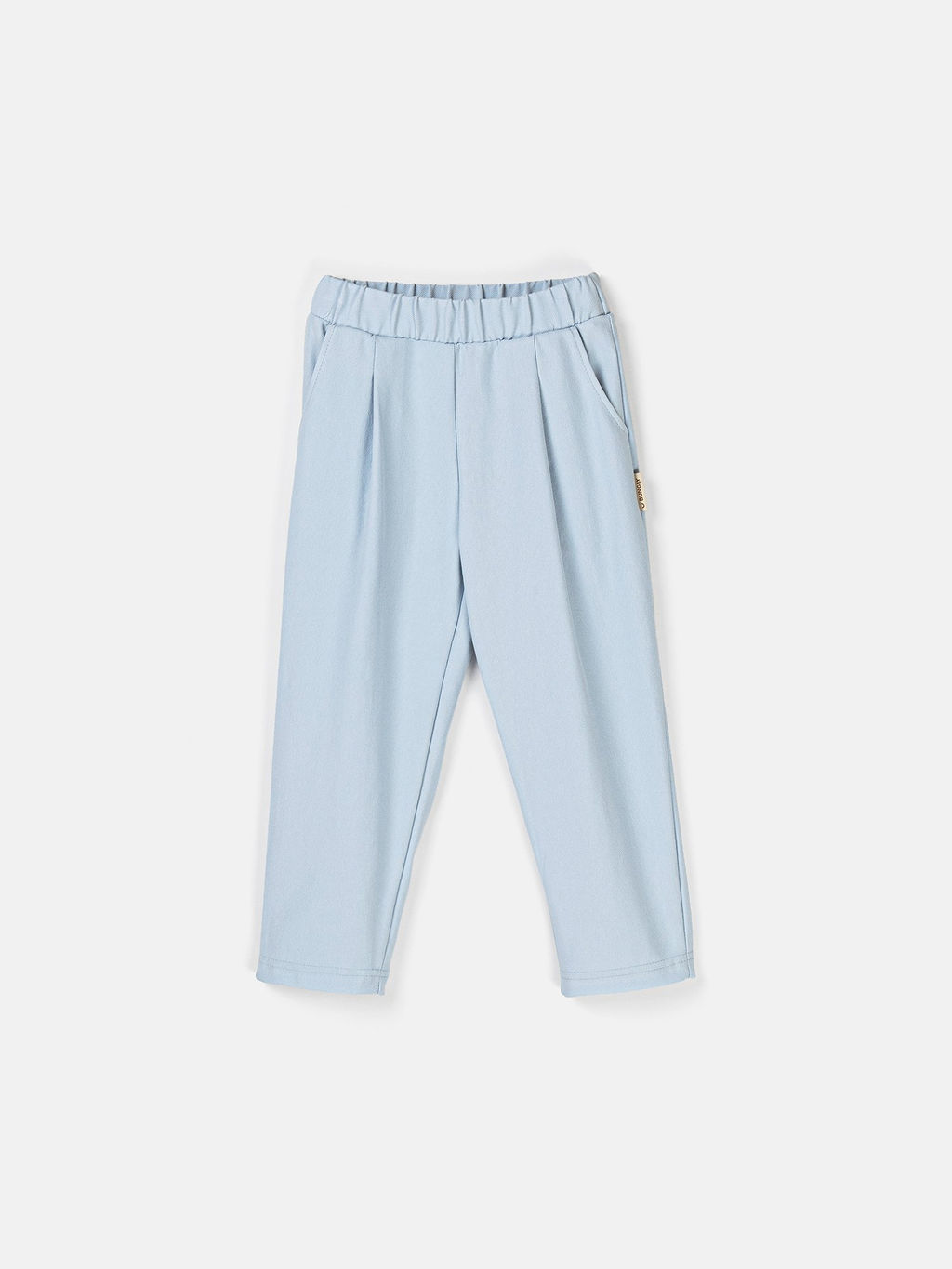 Брюки из джинскота Светлый деним