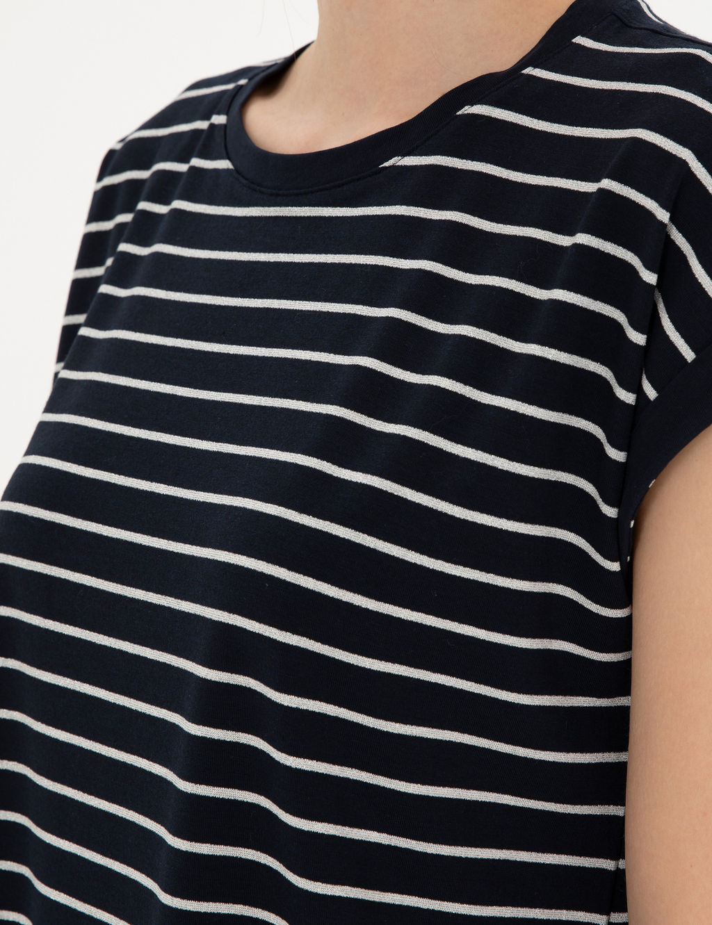 Lacivert Comfort Fit _izgili Ti__rt