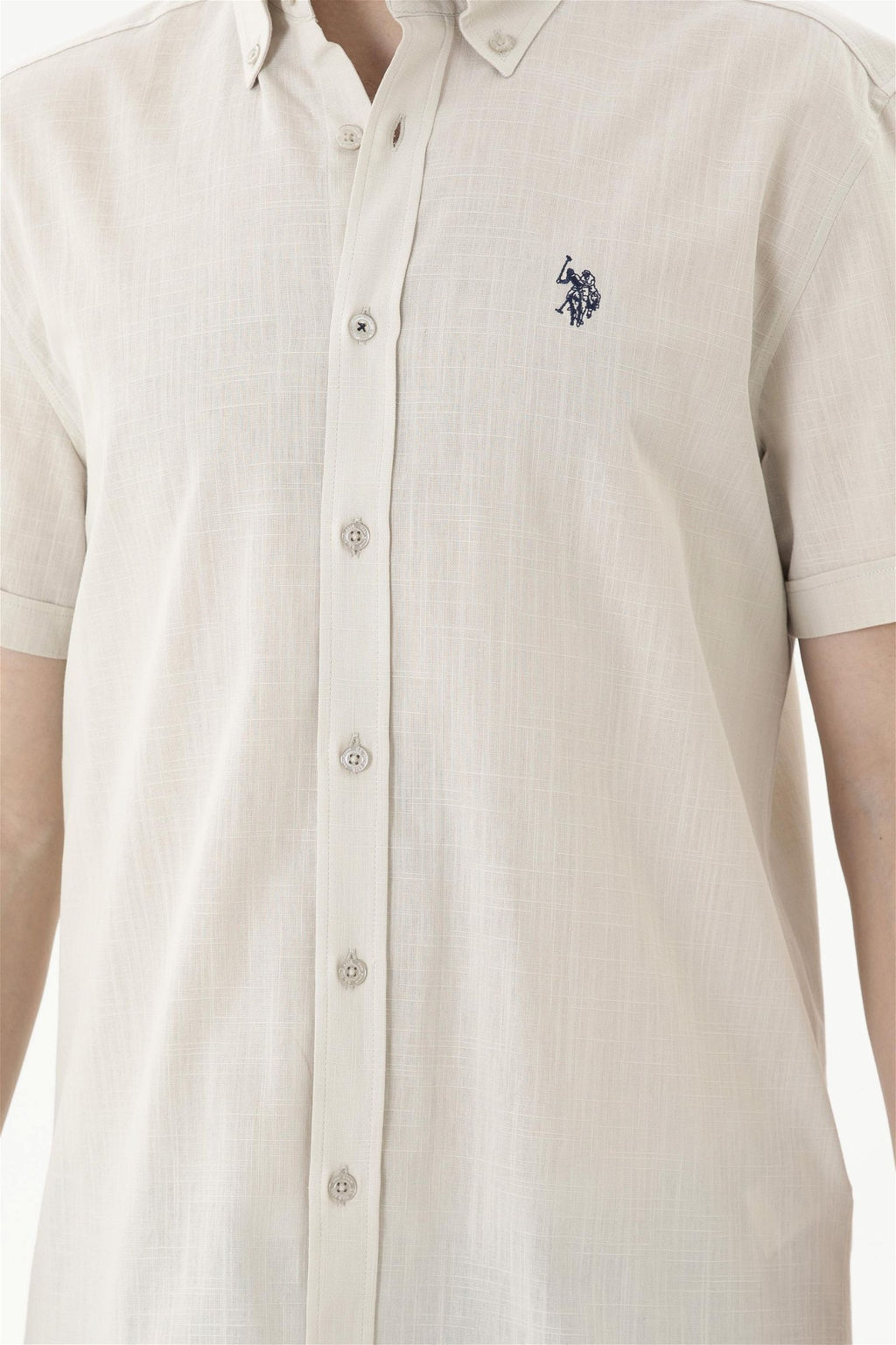 Мужская рубашка с коротким рукавом Stone Неожиданная скидка в корзине - U.s. polo assn фото 6