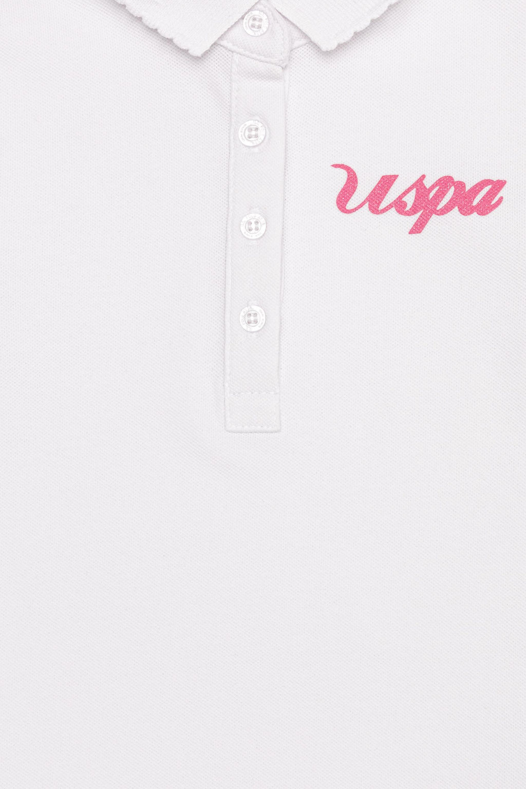 Белая базовая футболка с воротником-поло для девочек Неожиданная скидка в корзине - U.s. polo assn фото 3