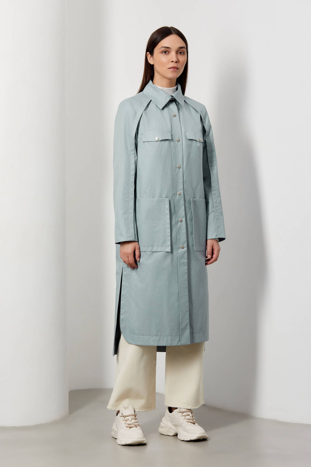 Плащ женский арт. 251S - Ultramarine фото 2