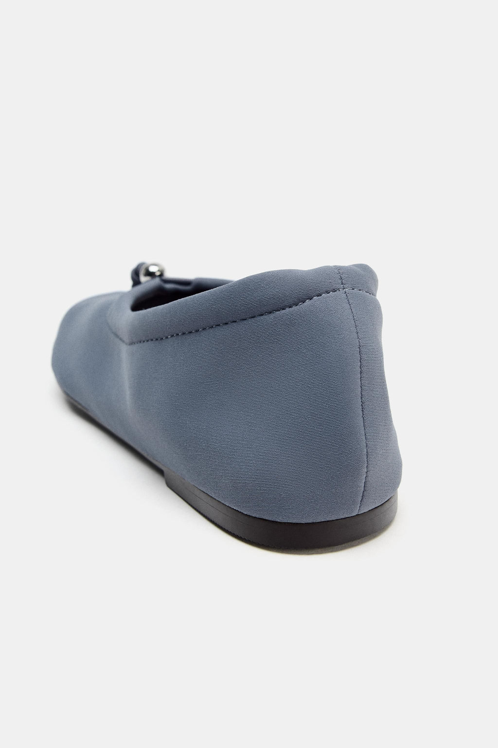 NEOPRENE EFFECT BALLET FLATS WITH PULL TAB - Zara фото 5