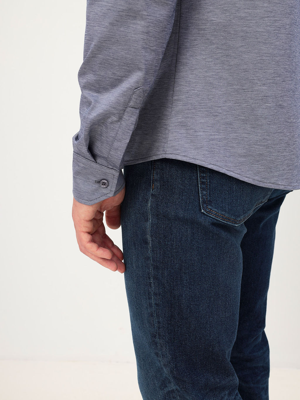 Сорочка мужская длинный рукав GREG 223/131/1636/ZN  фото 3