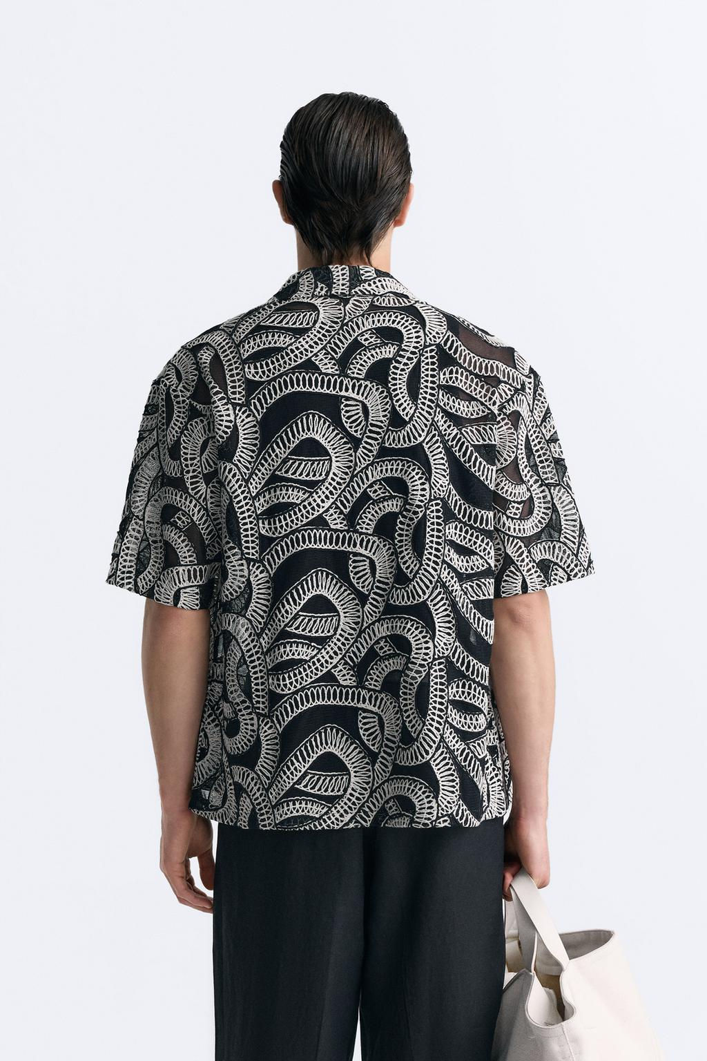 KONTRAST JACQUARD GOMLEK - Zara фото 3