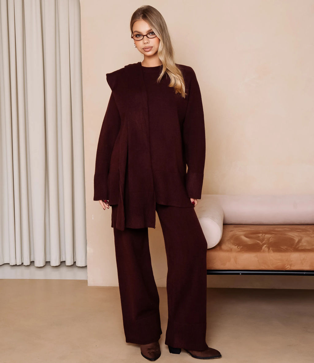 Костюм #КТ831 (6), шоколадный