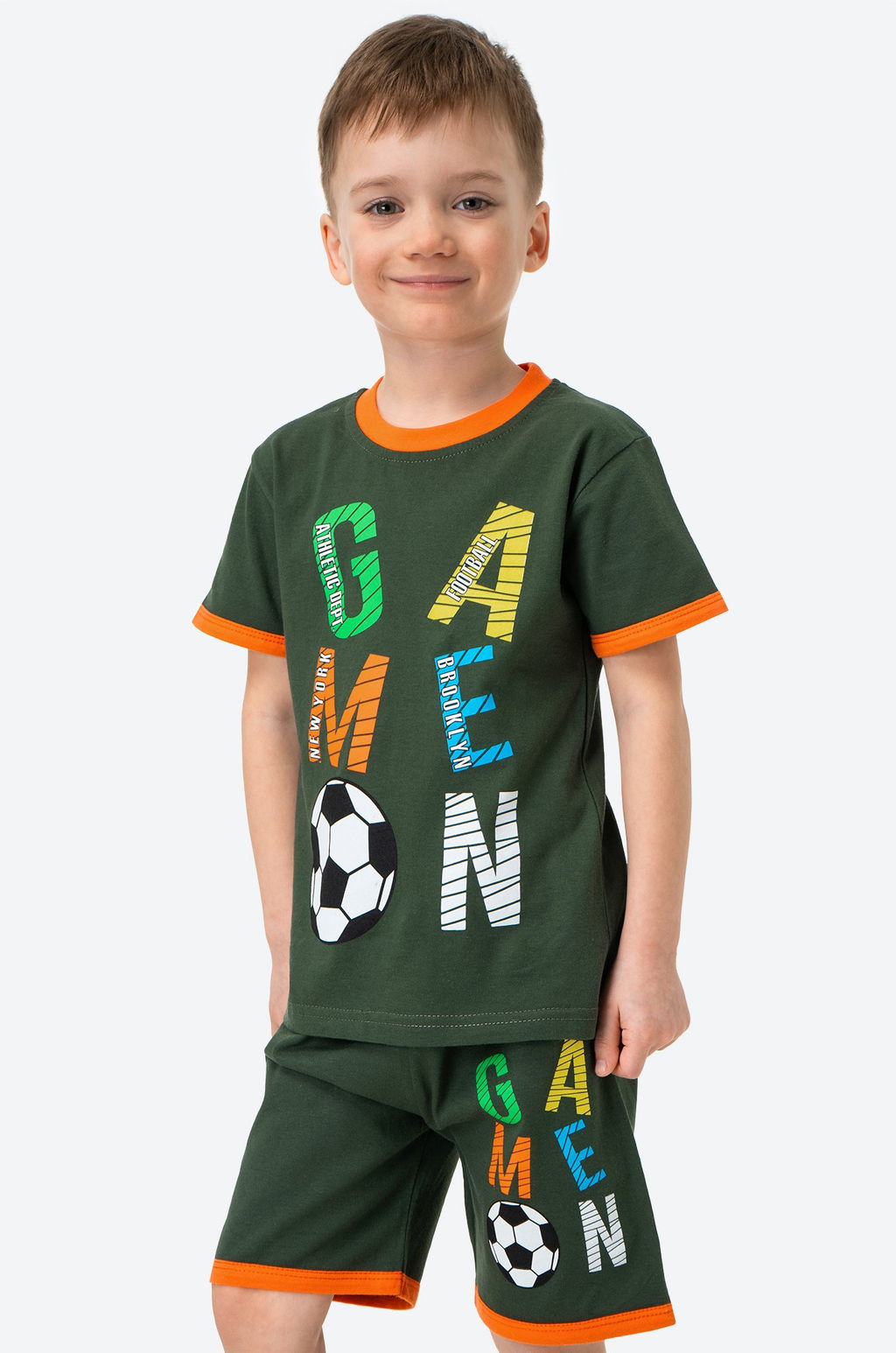 Хлопковый летний костюм для мальчика Bonito