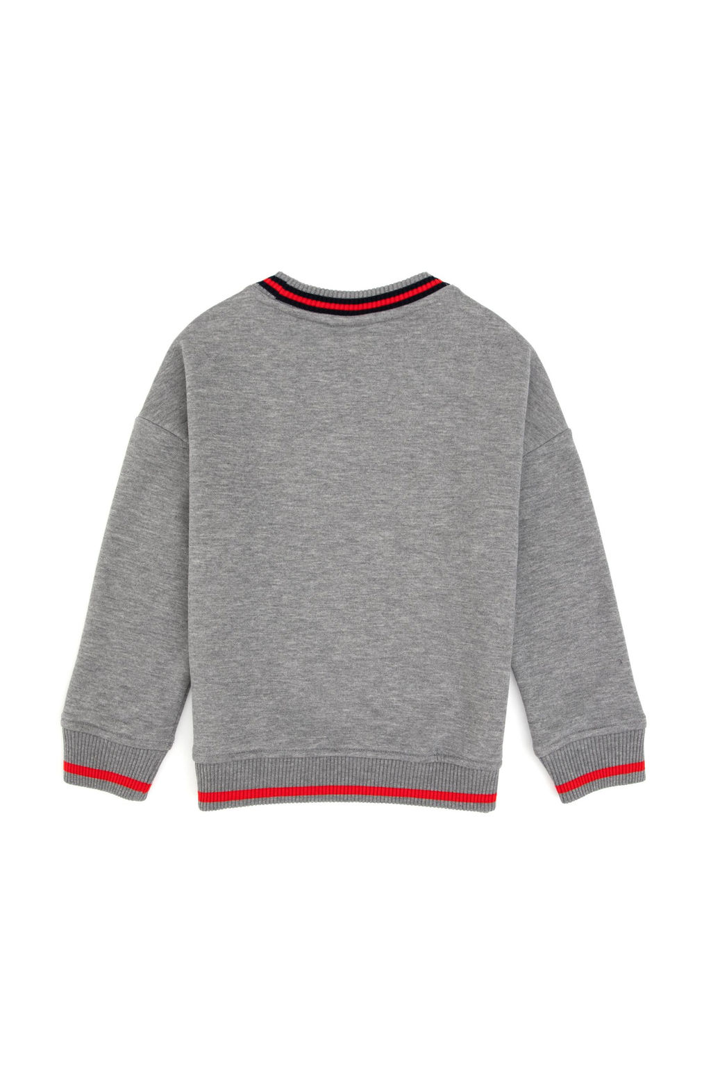 Erkek _ocuk Gri Melanj Bisiklet Yaka Sweatshirt - U.s. polo assn фото 2