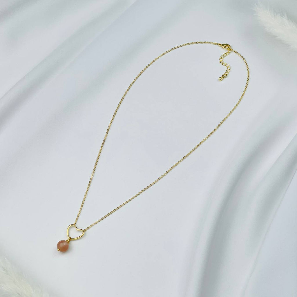 Кулон на цепочке из Лунного камня 46 см +