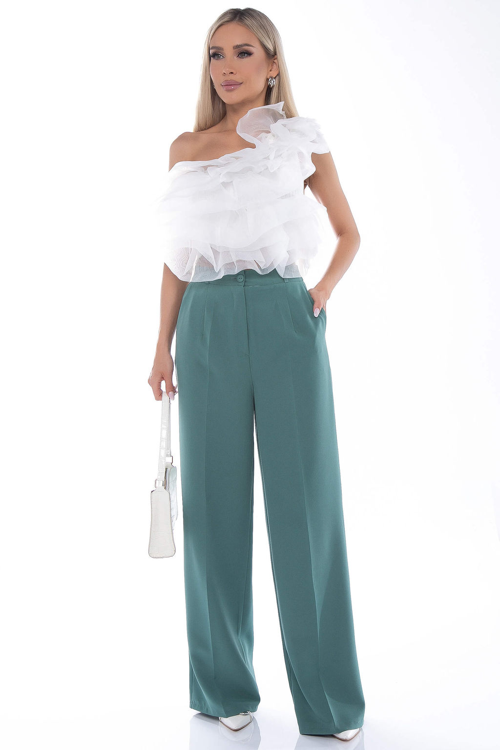 Брюки палаццо(беж) Б9051 - Lt collection фото 22