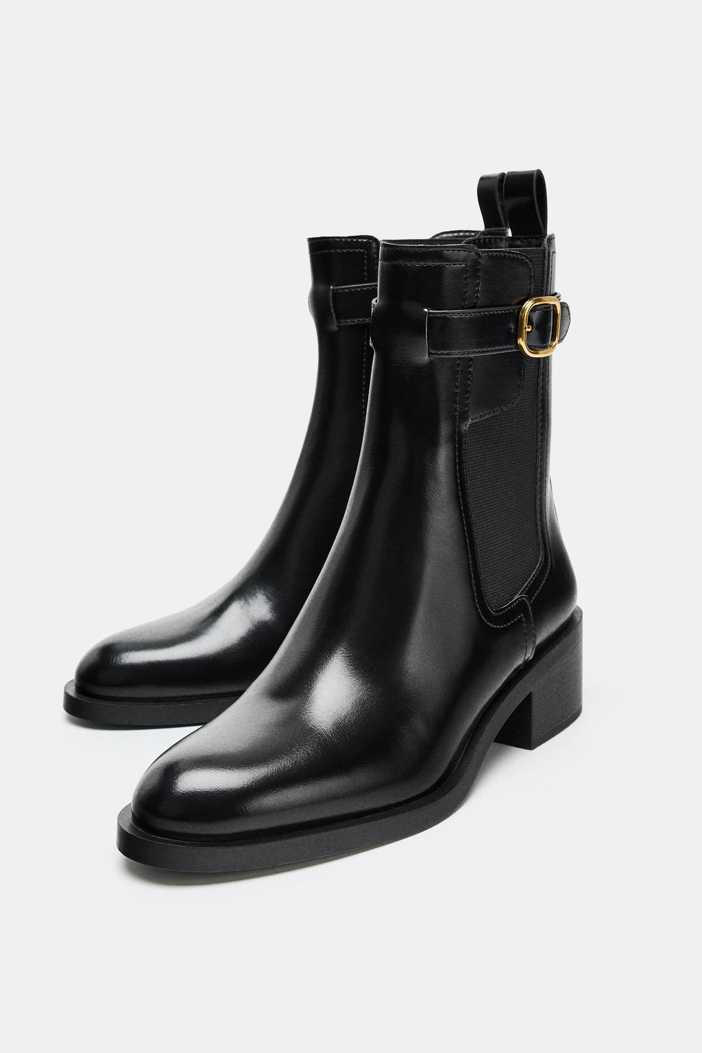 BUCKLE DETAIL ANKLE BOOTS - Zara фото 3