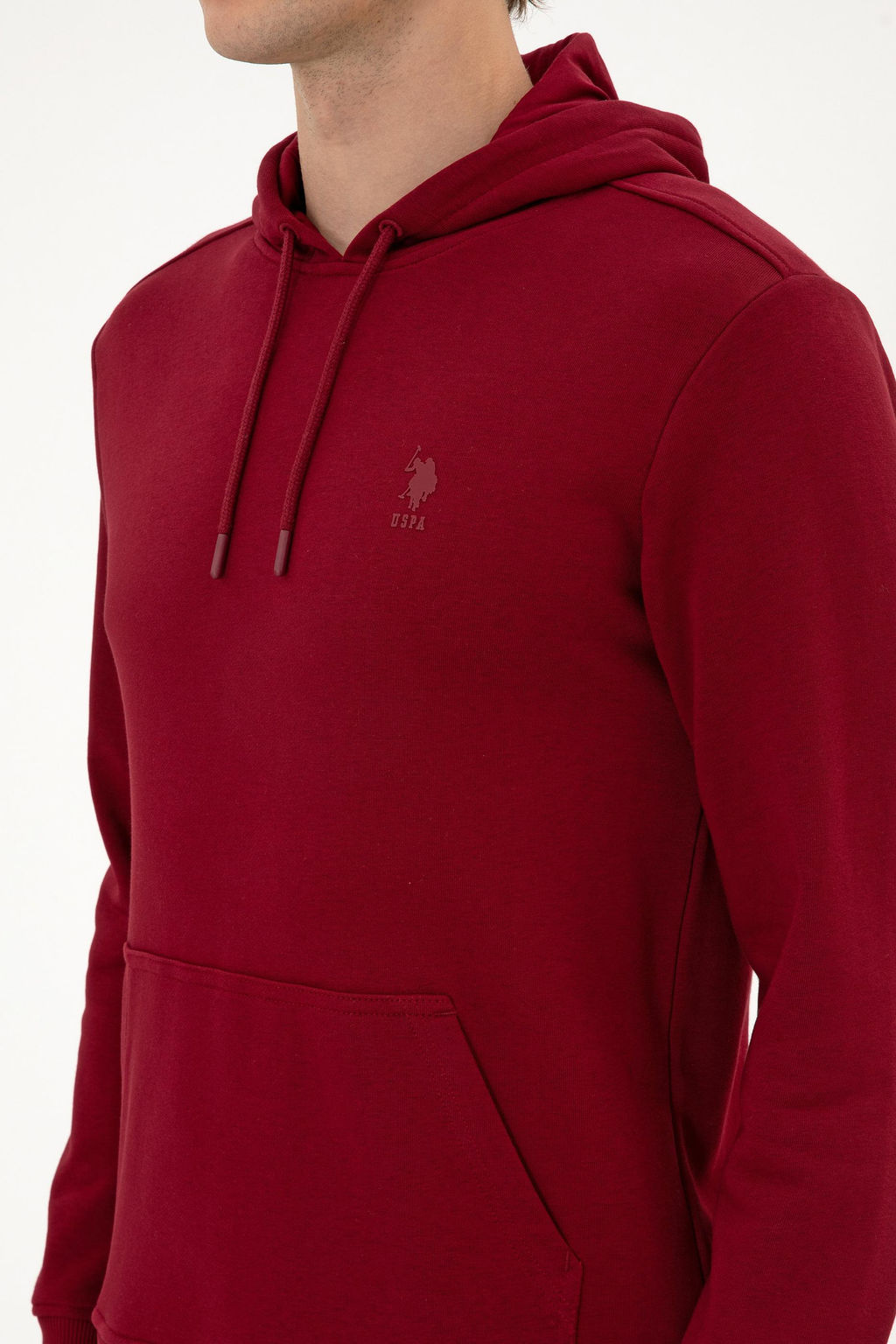 Erkek Bordo Basic Sweatshirt Sepette S_rpriz _ndirim - U.s. polo assn фото 7