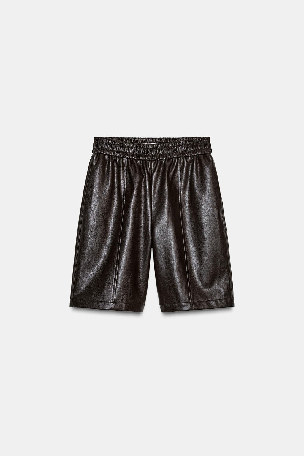 FAUX LEATHER BERMUDA SHORTS - Zara фото 6