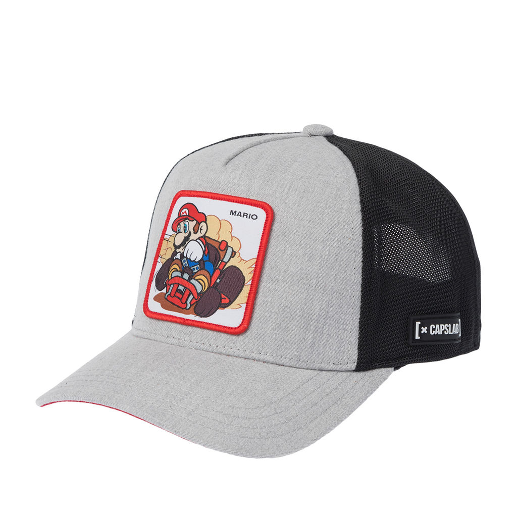 Бейсболка CAPSLAB арт. CL/SMK3/1/PCT/VRO Super Mario Mario (светло-серый)