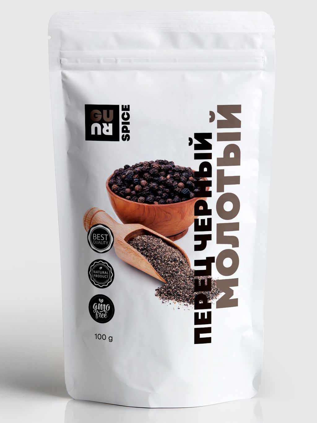 Перец черный молотый 100 гр. Guru  фото 2