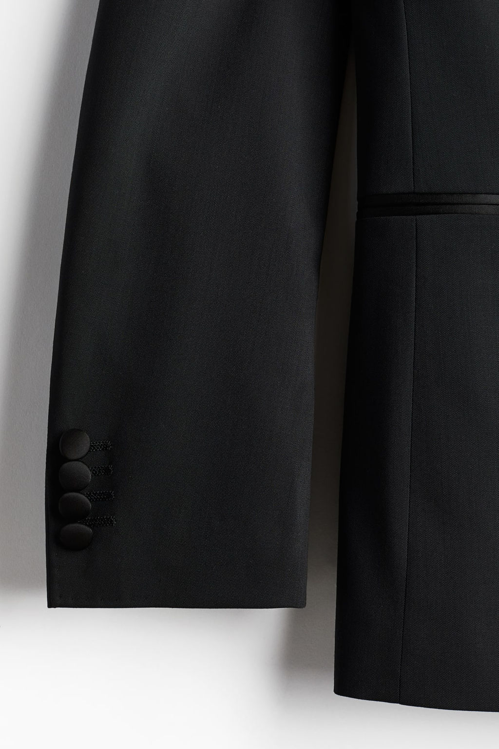 Americana de esmoquin en mezcla de lana Slim Fit - H&m фото 8