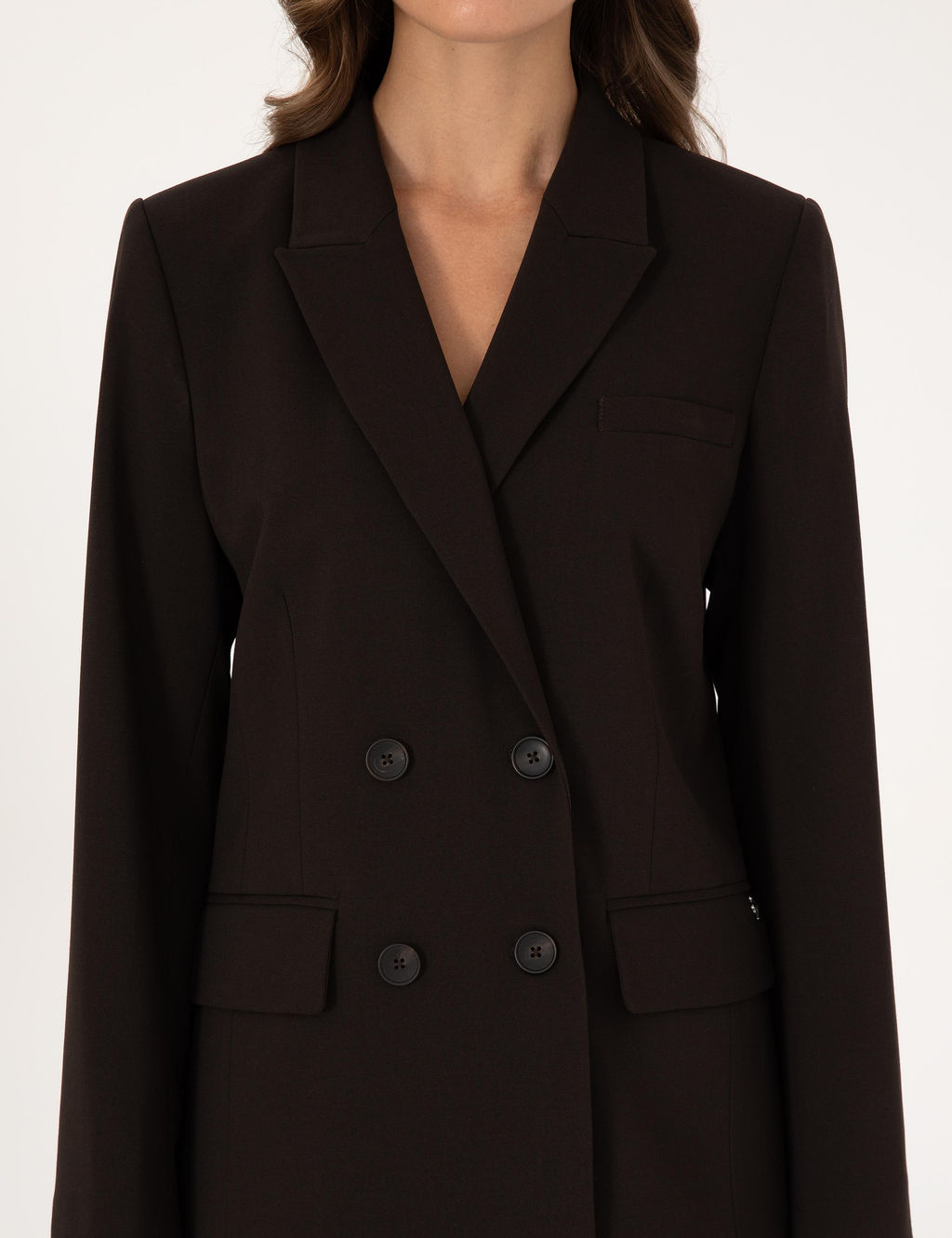 Koyu Kahverengi Regular Fit Kruvaze Ceket - Pierre cardin фото 7