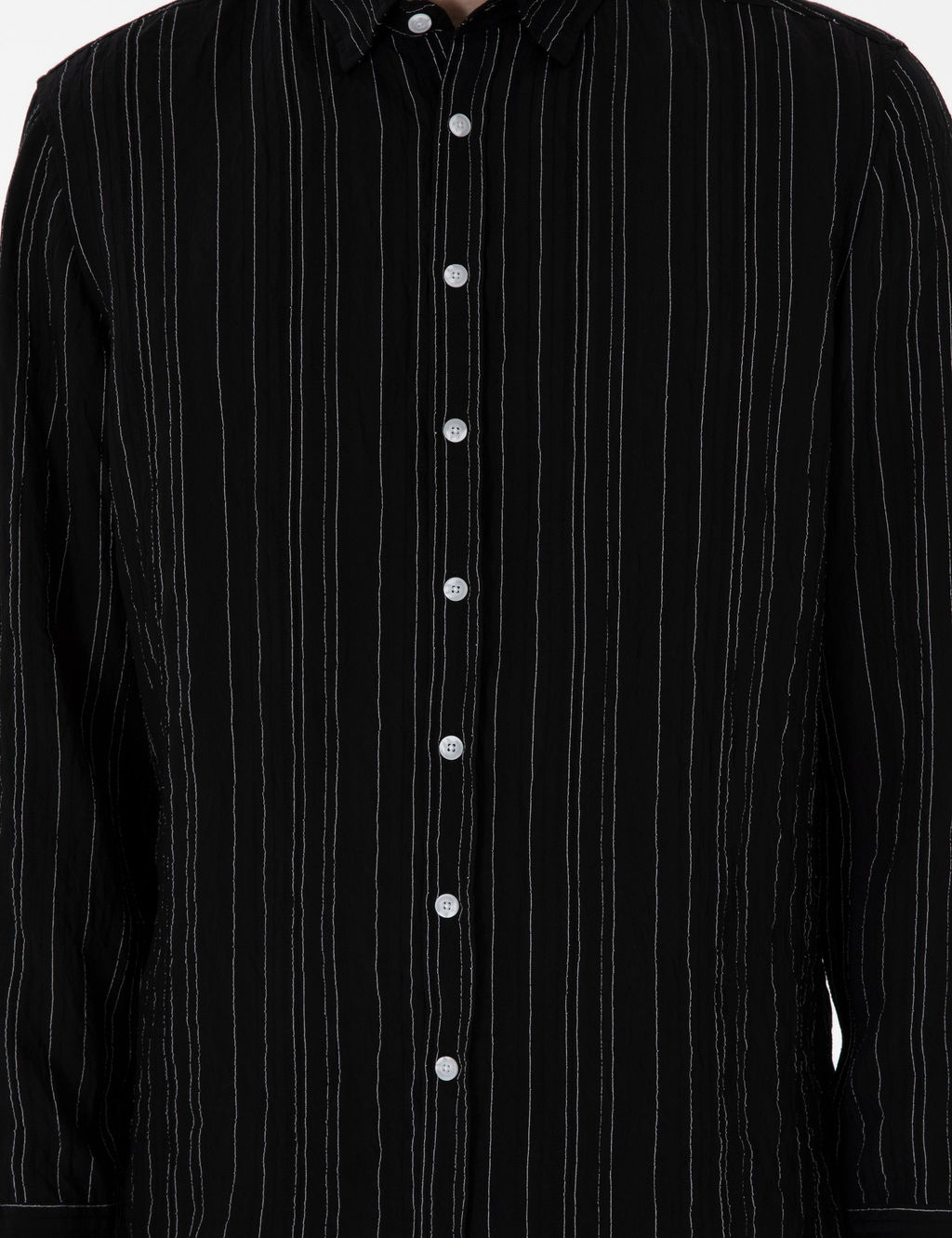 Siyah Regular Fit _izgili Uzun Kollu G_mlek - Pierre cardin фото 6