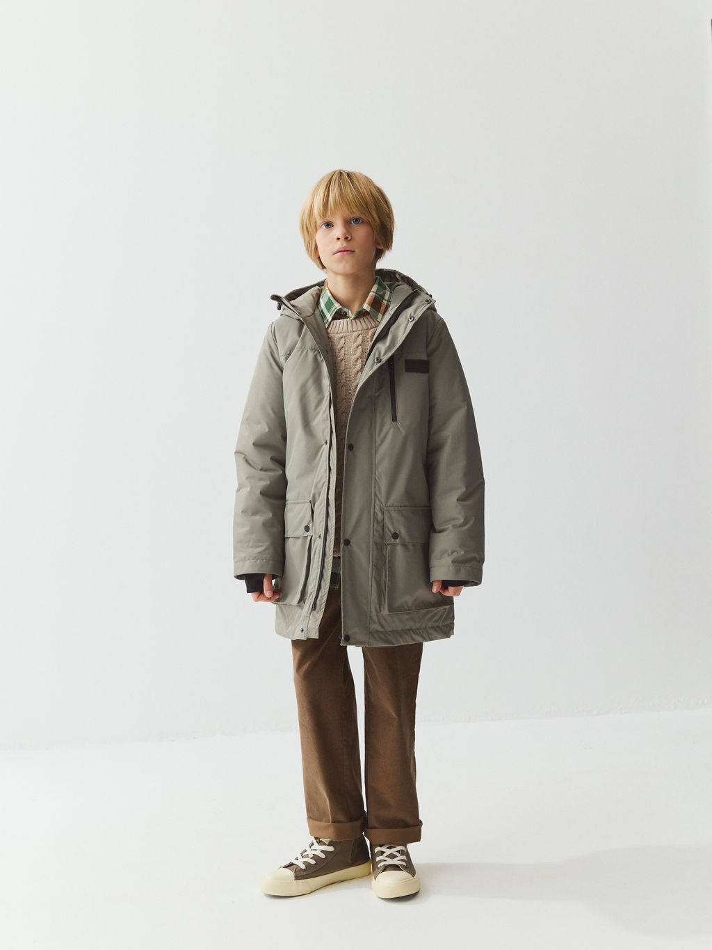 Парка демисезонная Олива 7+ - Bungly фото 7