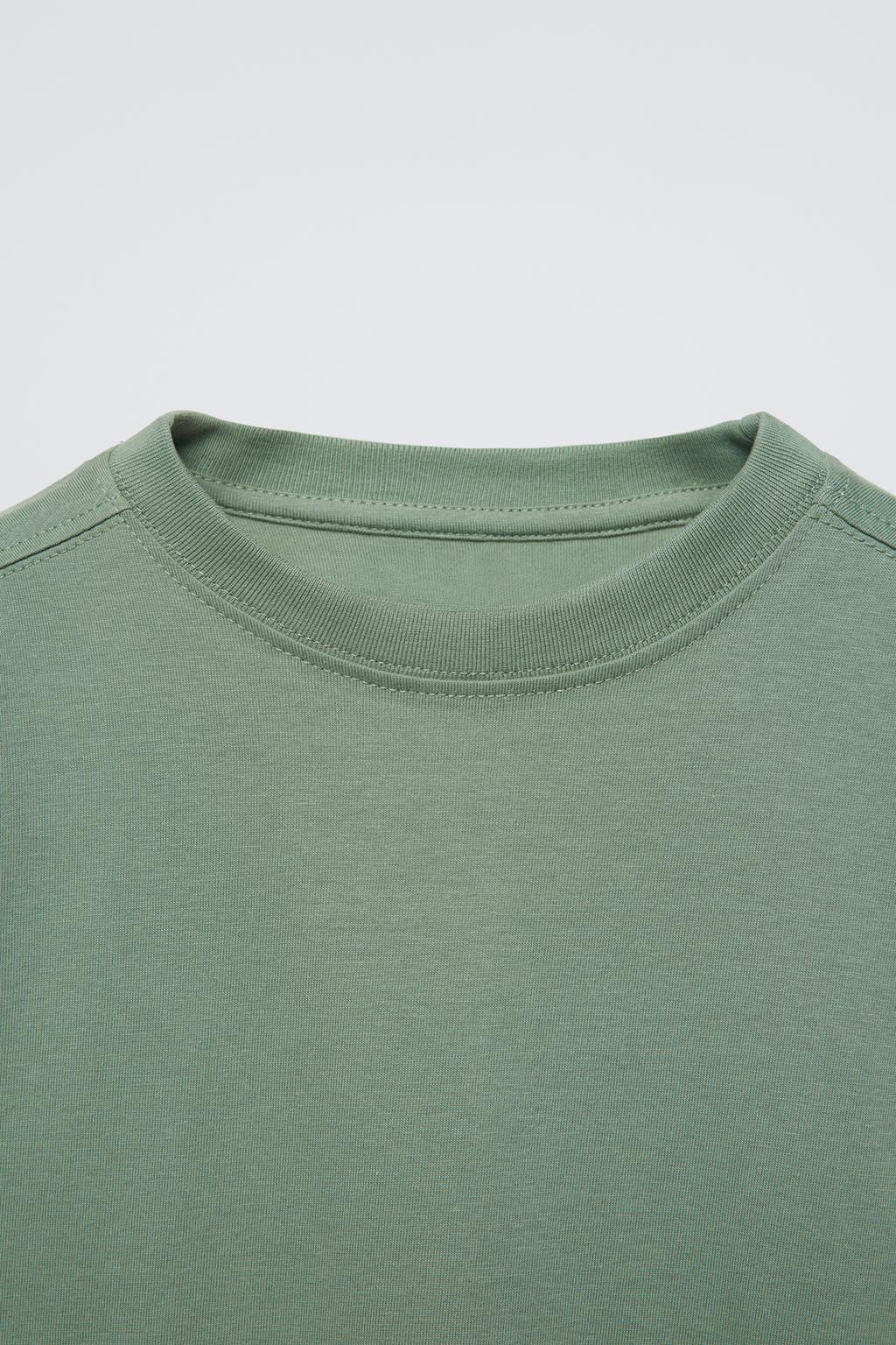 PLAIN MEDIUM WEIGHT T-SHIRT - Zara фото 7